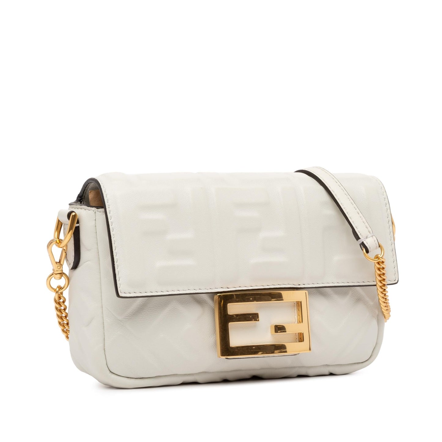 Fendi Zucca Baguette Satchel Shg Sngntj Mini Embossed Satchel Bag