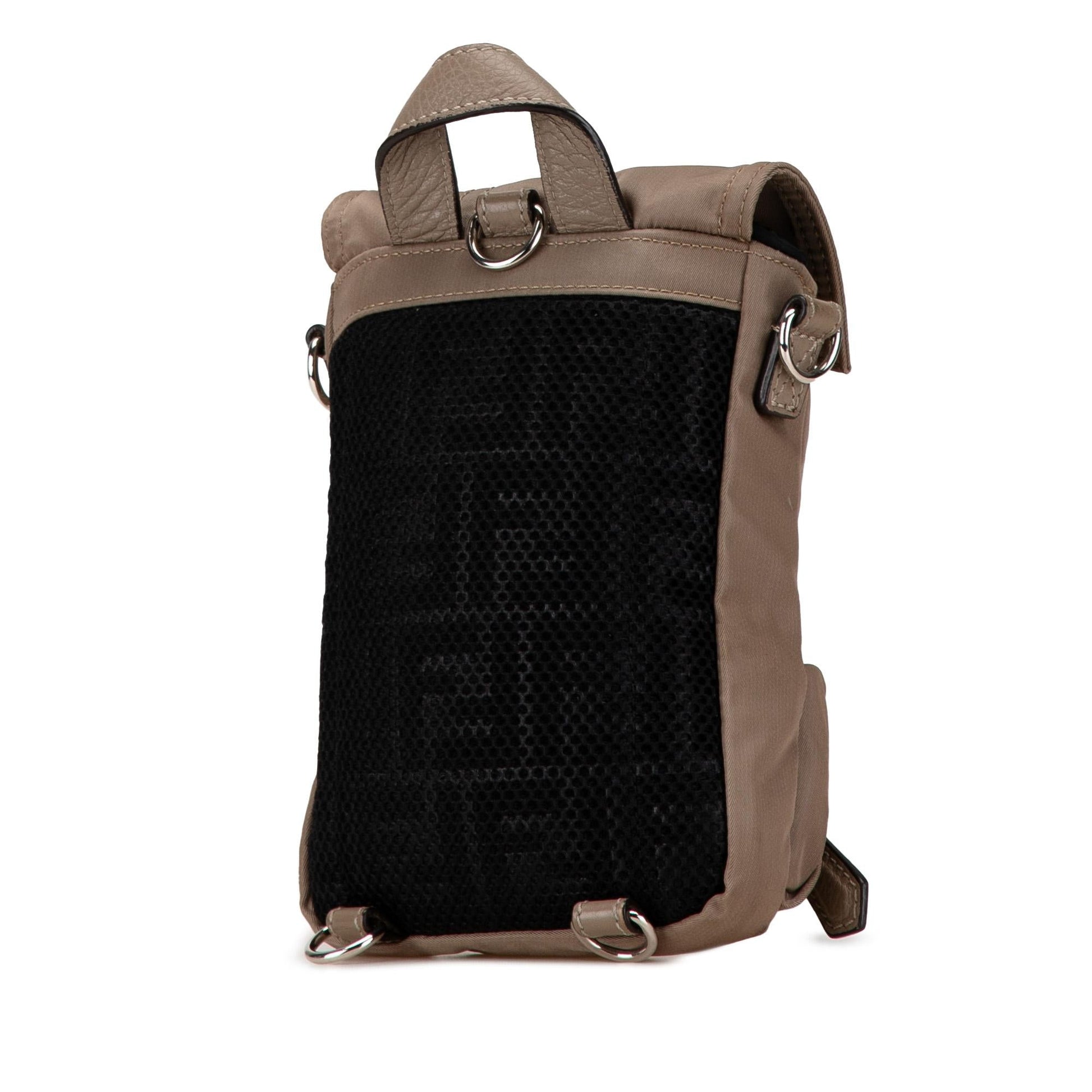Fendi ness Convertible Backpack Nylon Mini Nylon Convertible Backpack