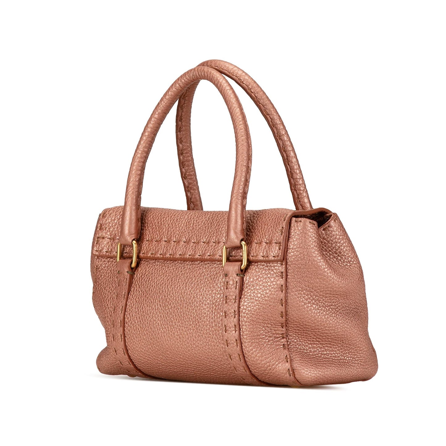 Fendi Selleria Linda Shg Ermlpn Satchel Bag Leather Mini