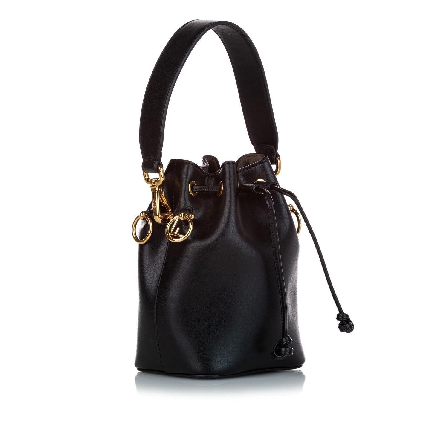 Fendi Mon Tresor Bag Shg Leather Mini Bucket Shoulder Bag