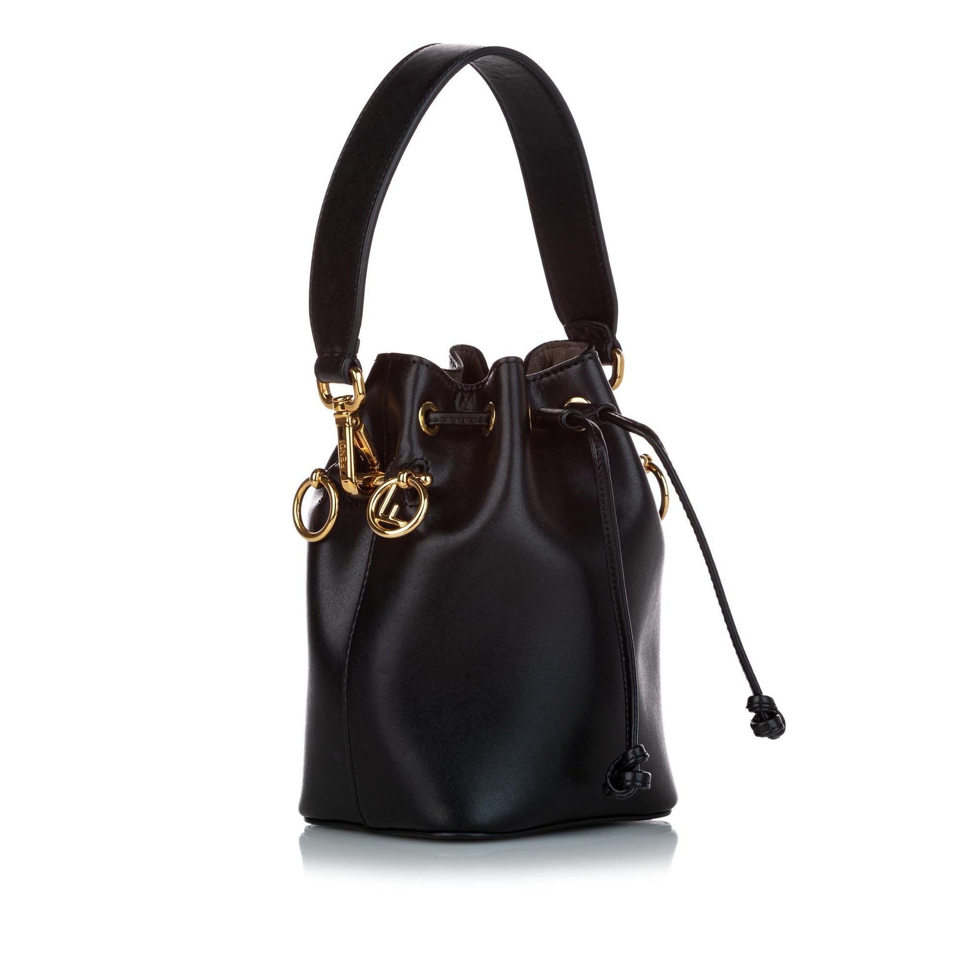 Fendi Mon Tresor Bag Shg Leather Mini Bucket Shoulder Bag