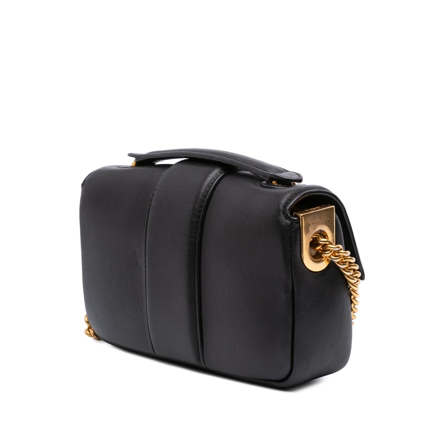 Fendi Nappa Apolo Baguette Shoulder Bag Mini Chain