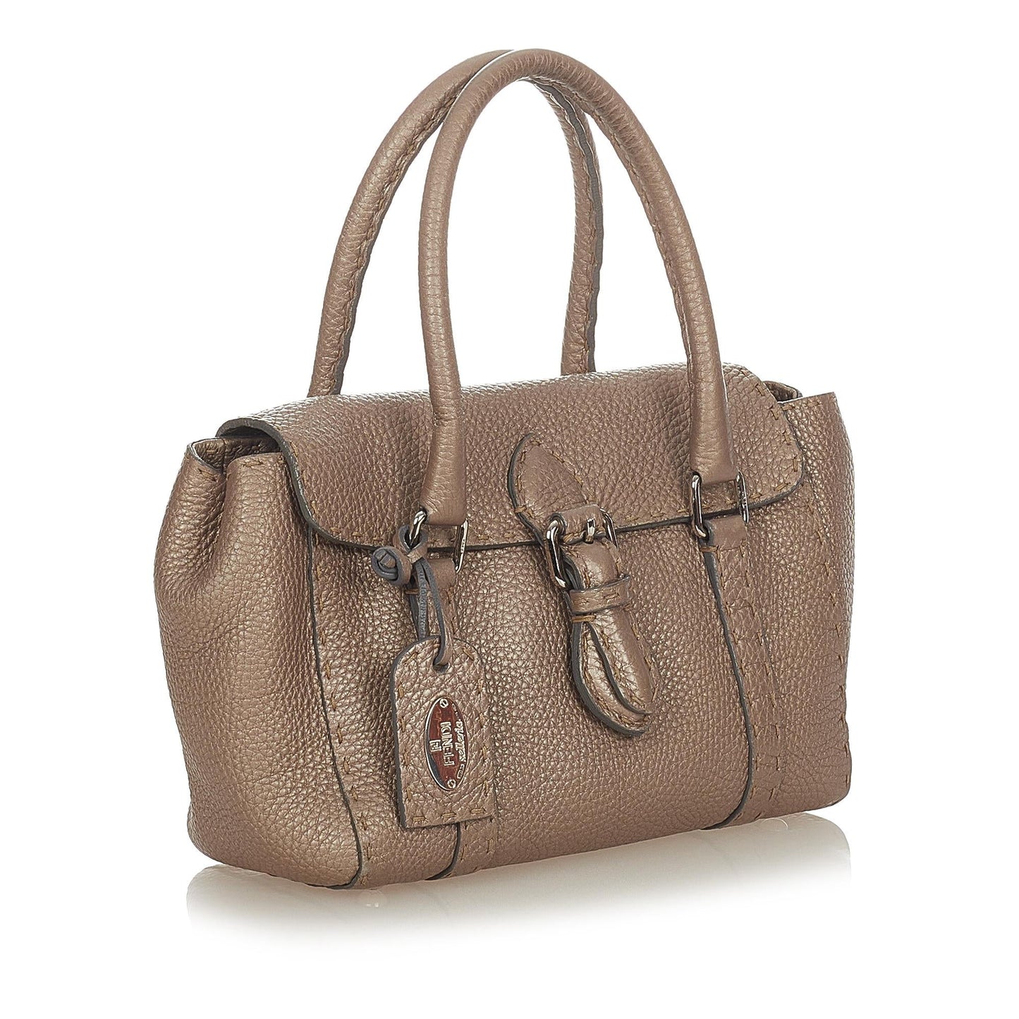 Fendi Selleria Linda Handbag Shg Leather Mini Satchel Bag Handbag Shg 31781
