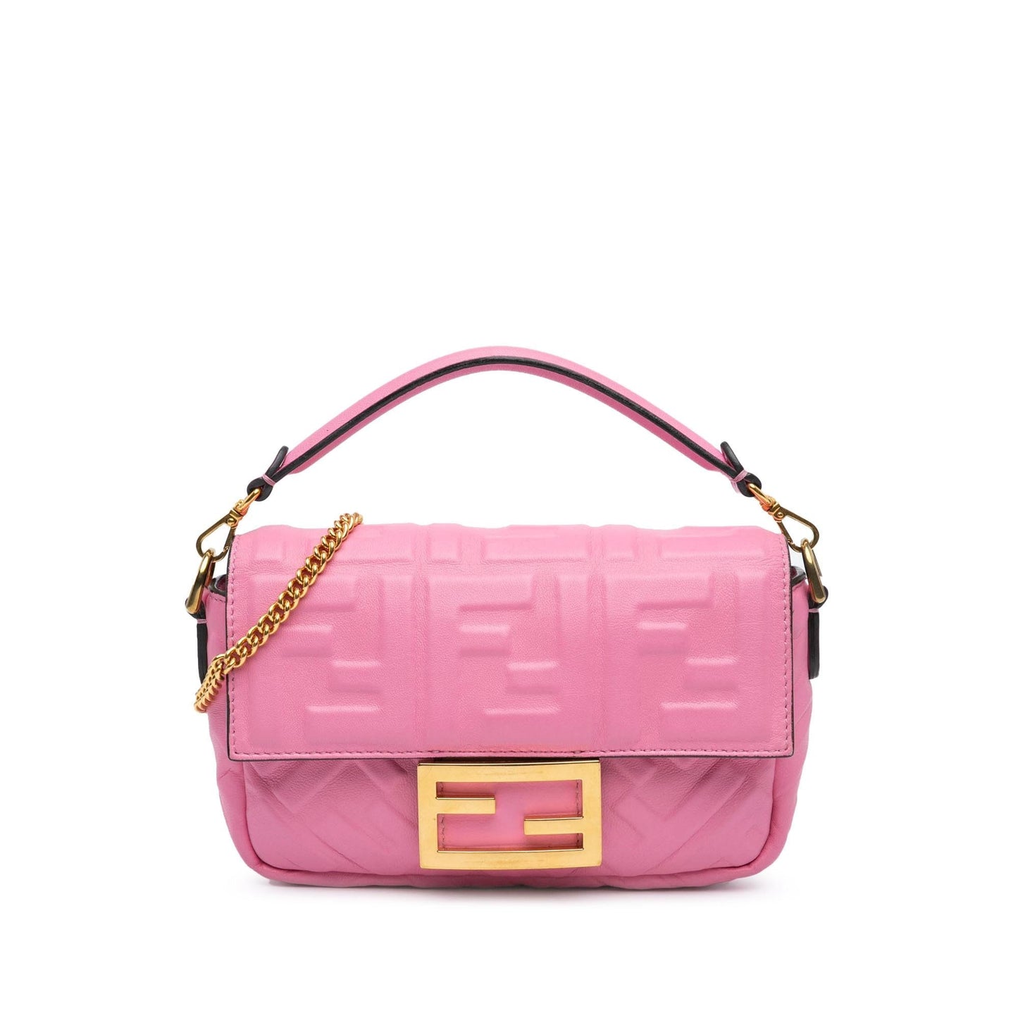 Fendi Zucca Baguette Satchel Shg Fbjqka Mini Embossed Satchel Bag