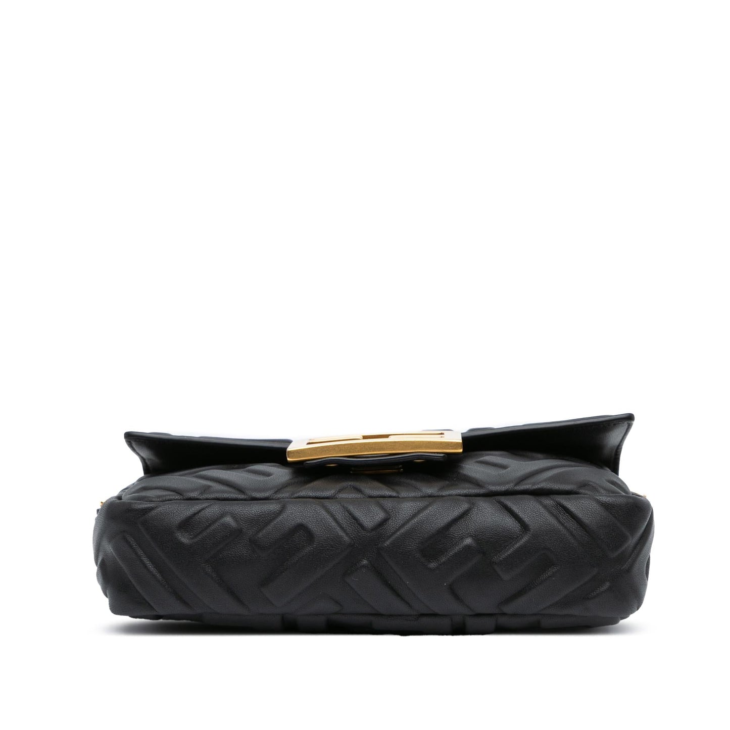 Fendi Zucca Baguette Satchel Shg Alndvt Leather Mini Embossed Satchel Bag