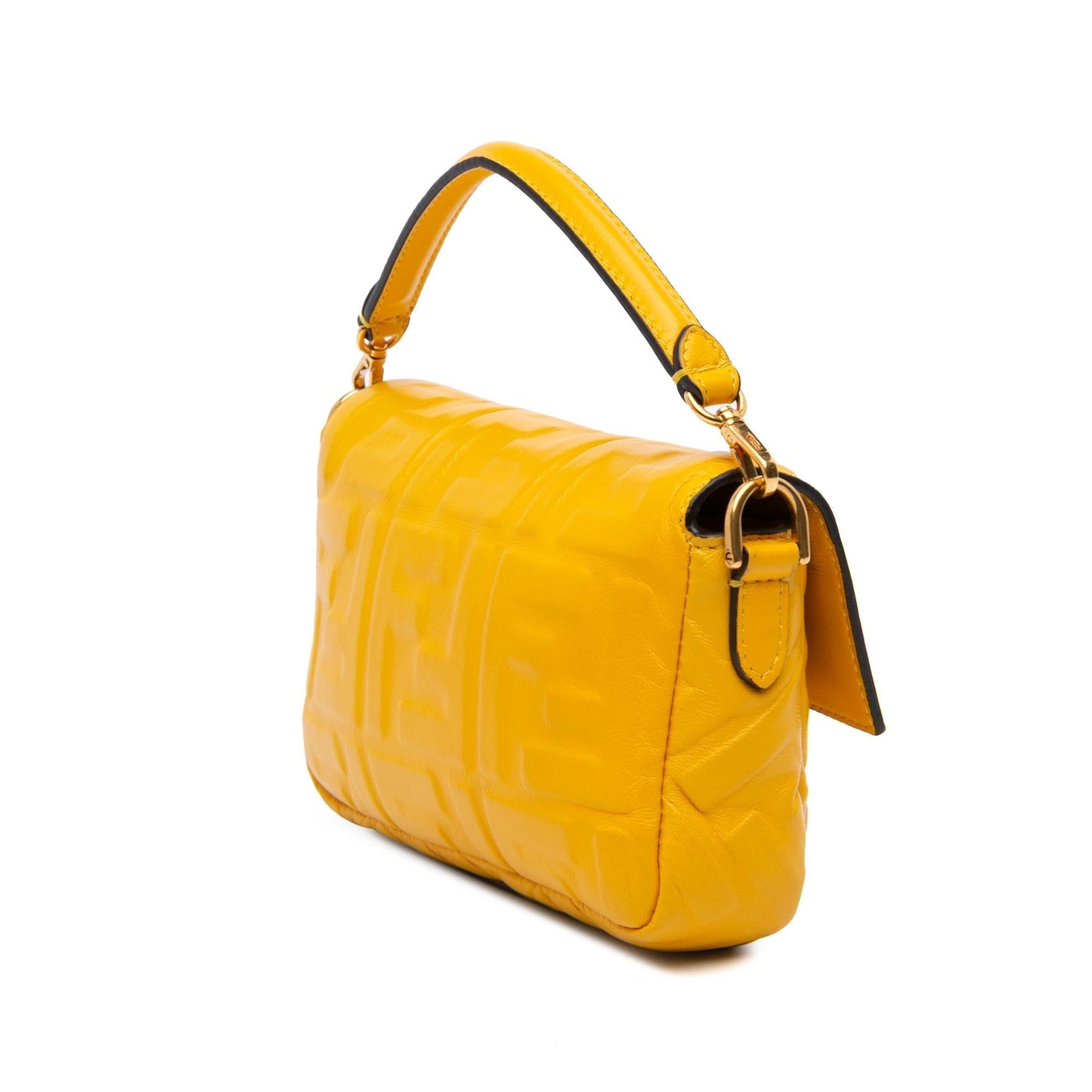 Fendi Zucca Baguette Satchel Leather Mini Embossed Satchel Bag Baguette Satchel 15