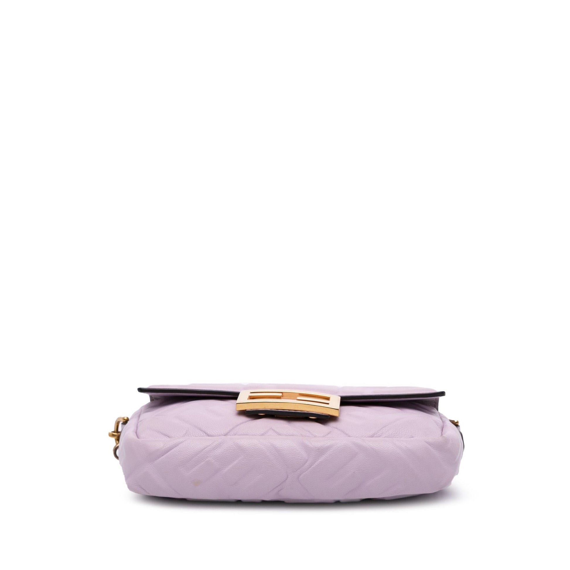 Fendi Zucca Baguette Satchel Leather Mini Embossed Satchel Bag Baguette Satchel 16