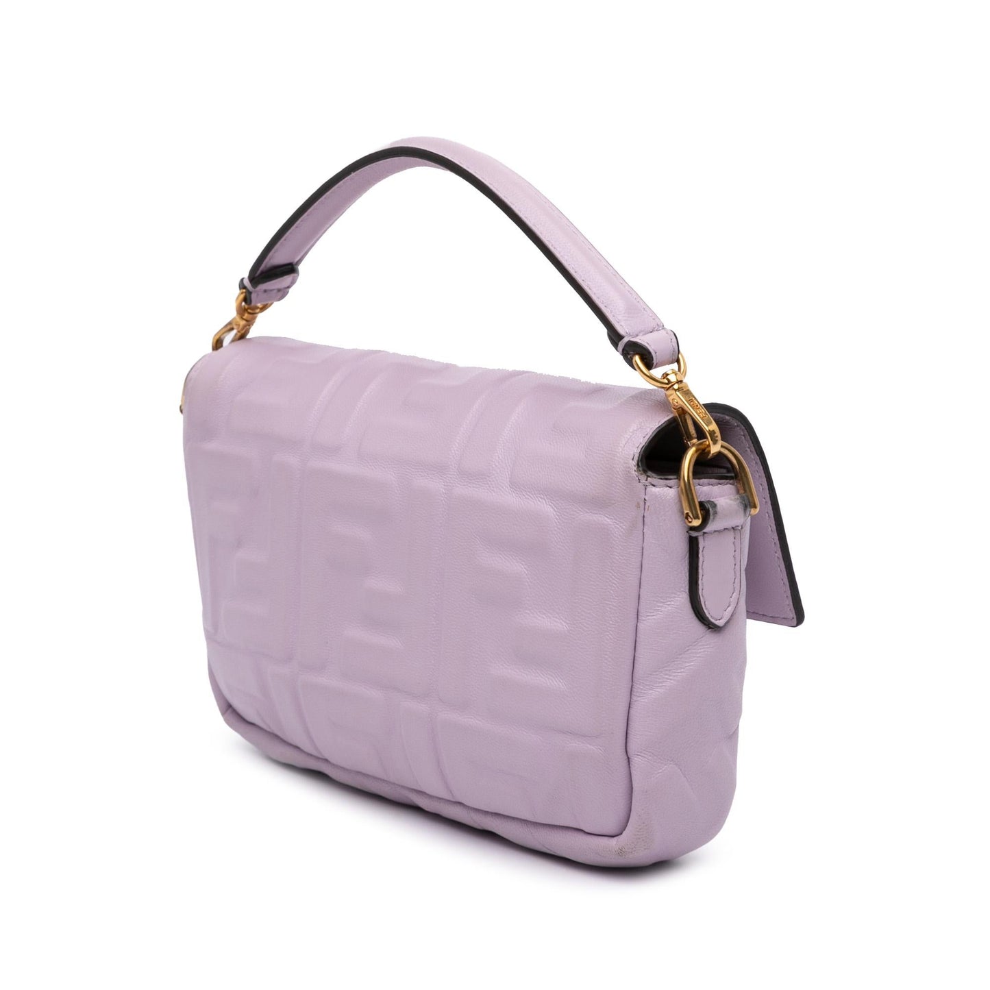 Fendi Zucca Baguette Satchel Leather Mini Embossed Satchel Bag Baguette Satchel 16