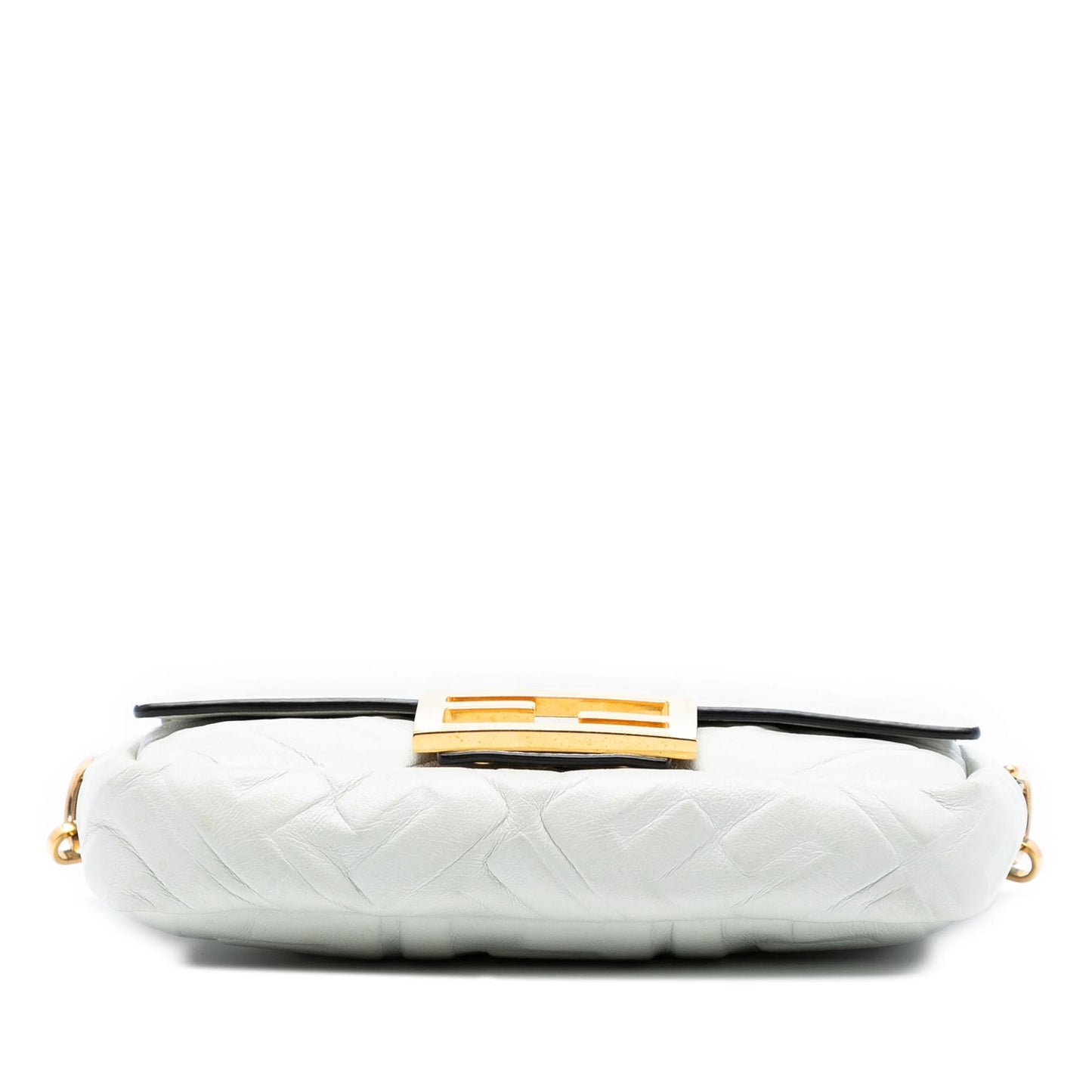 Fendi Zucca Baguette Satchel Leather Mini Embossed Satchel Bag