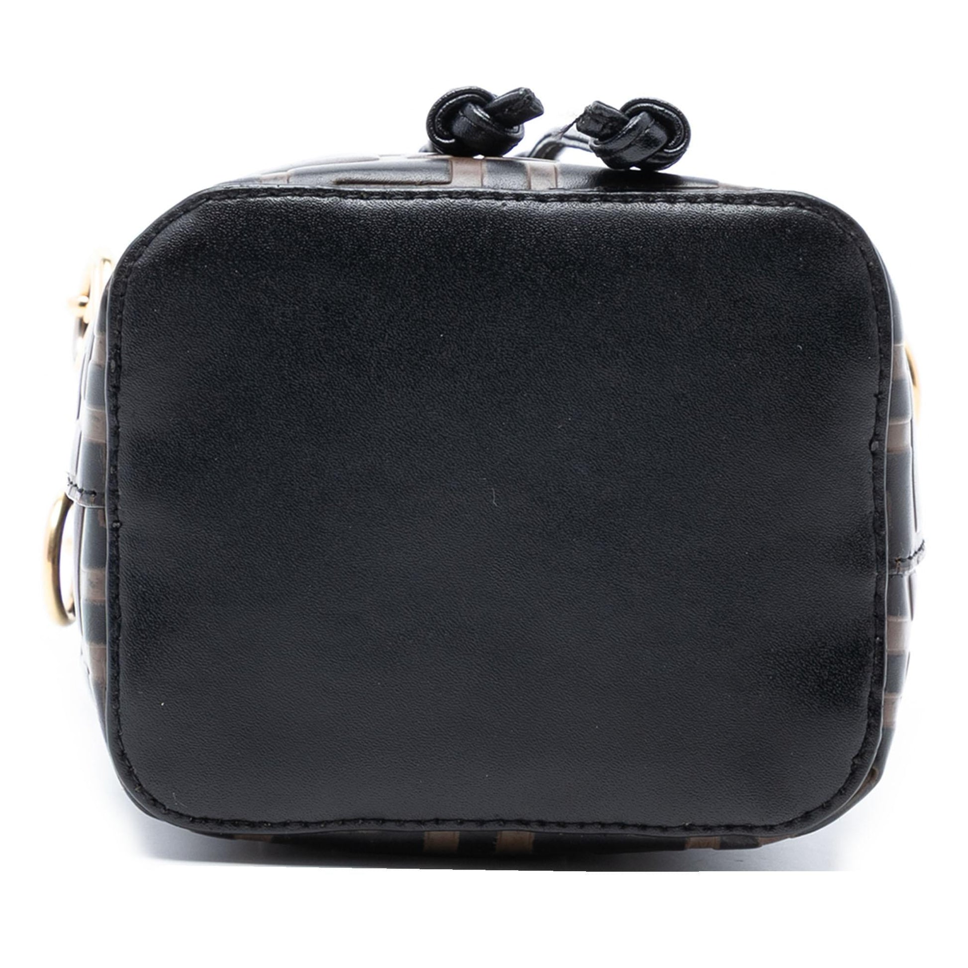 Fendi Zucca Mon Tresor Bag Leather Mini Embossed Satchel Bag