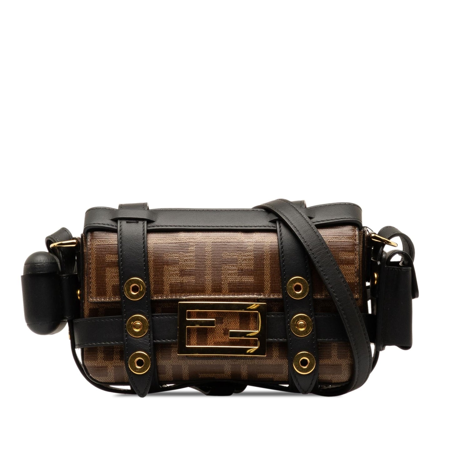Fendi Zucca Glazed Fabric Cage Baguette Shg 7Iwhhv Satchel Mini Satchel Bag
