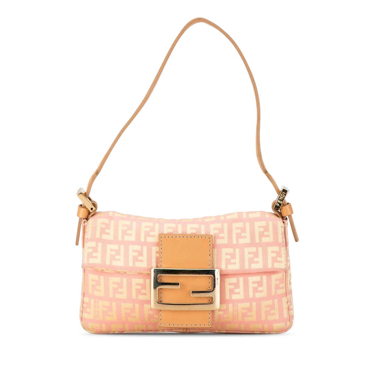 Fendi Zucchino Baguette Shoulder Bag Canvas Mini Baguette Shg 9Vun1Z