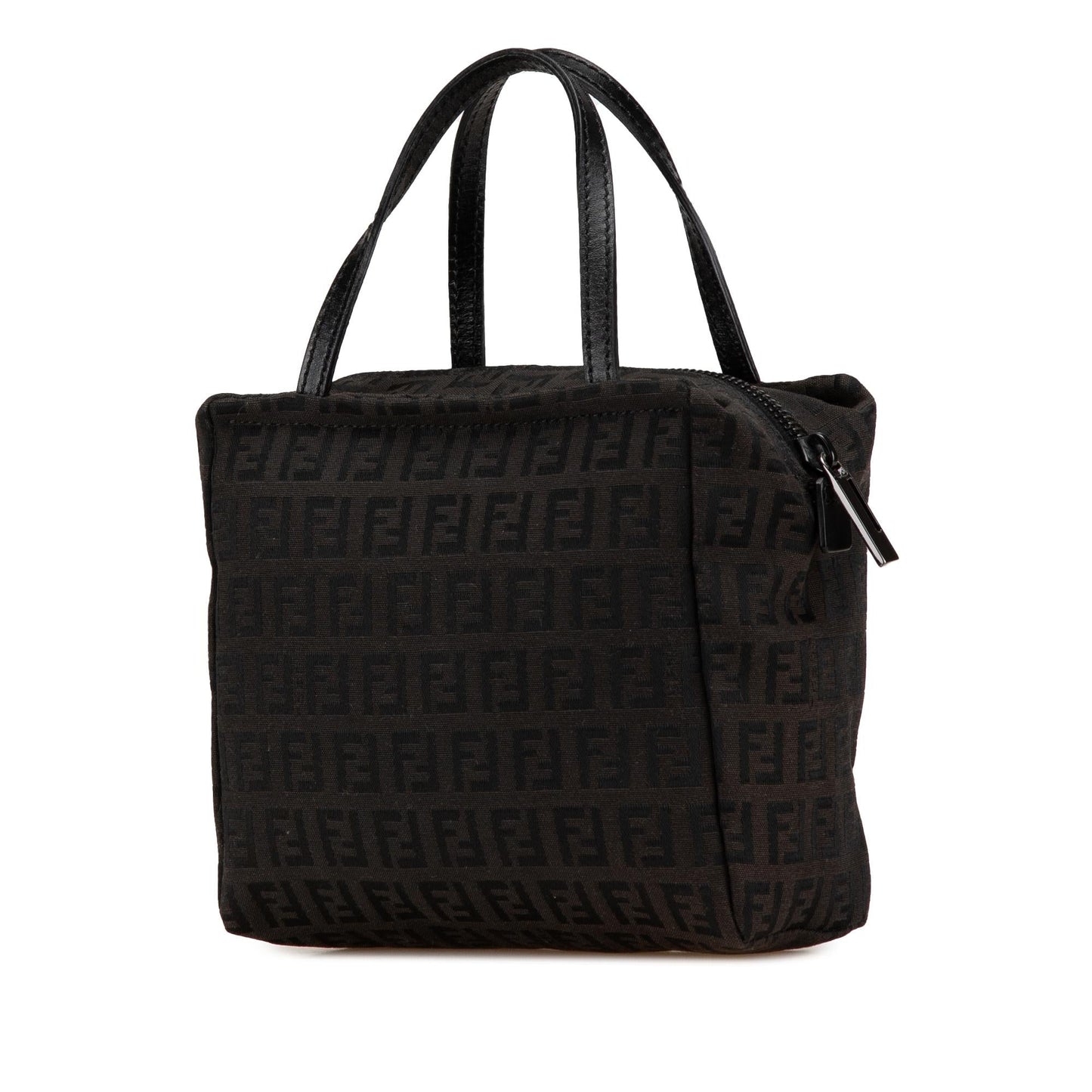 Fendi Zucchino Handbag Canvas Mini Satchel Bag Zucchino Canvas Handbag