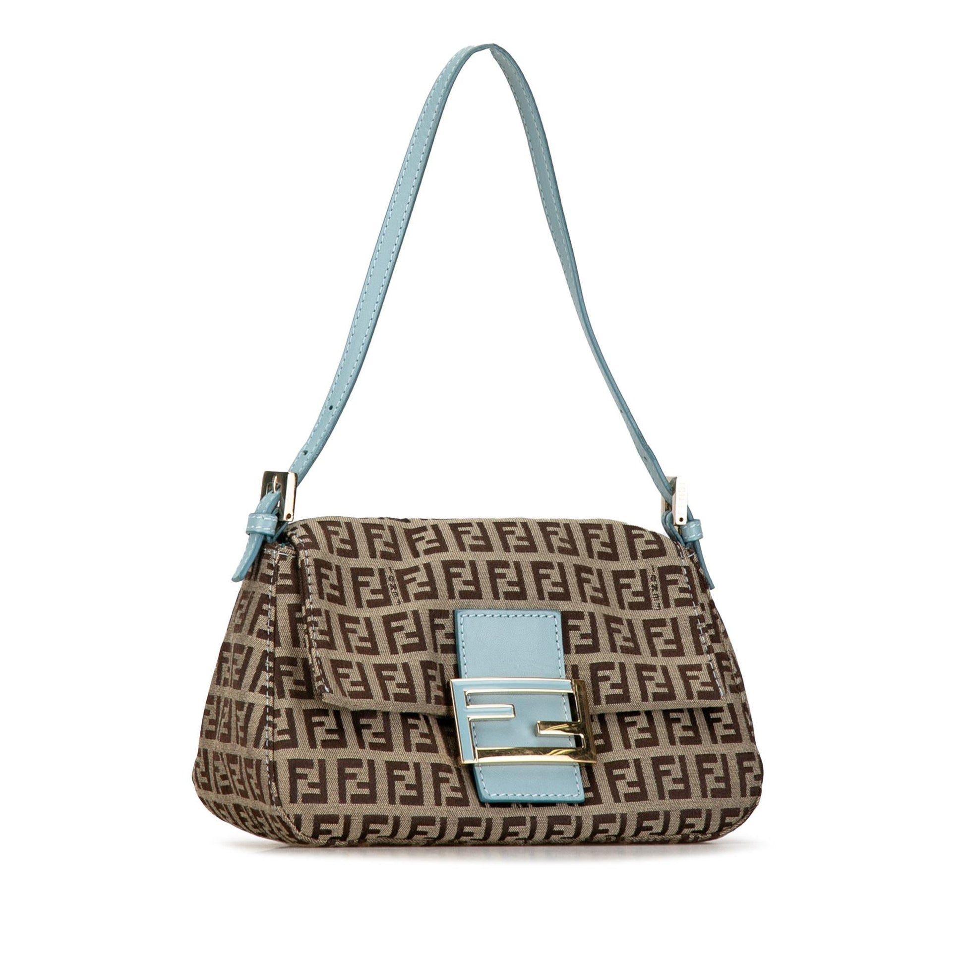 Fendi Zucchino Mamma Forever Shg Yimjli Shoulder Bag Canvas Mini