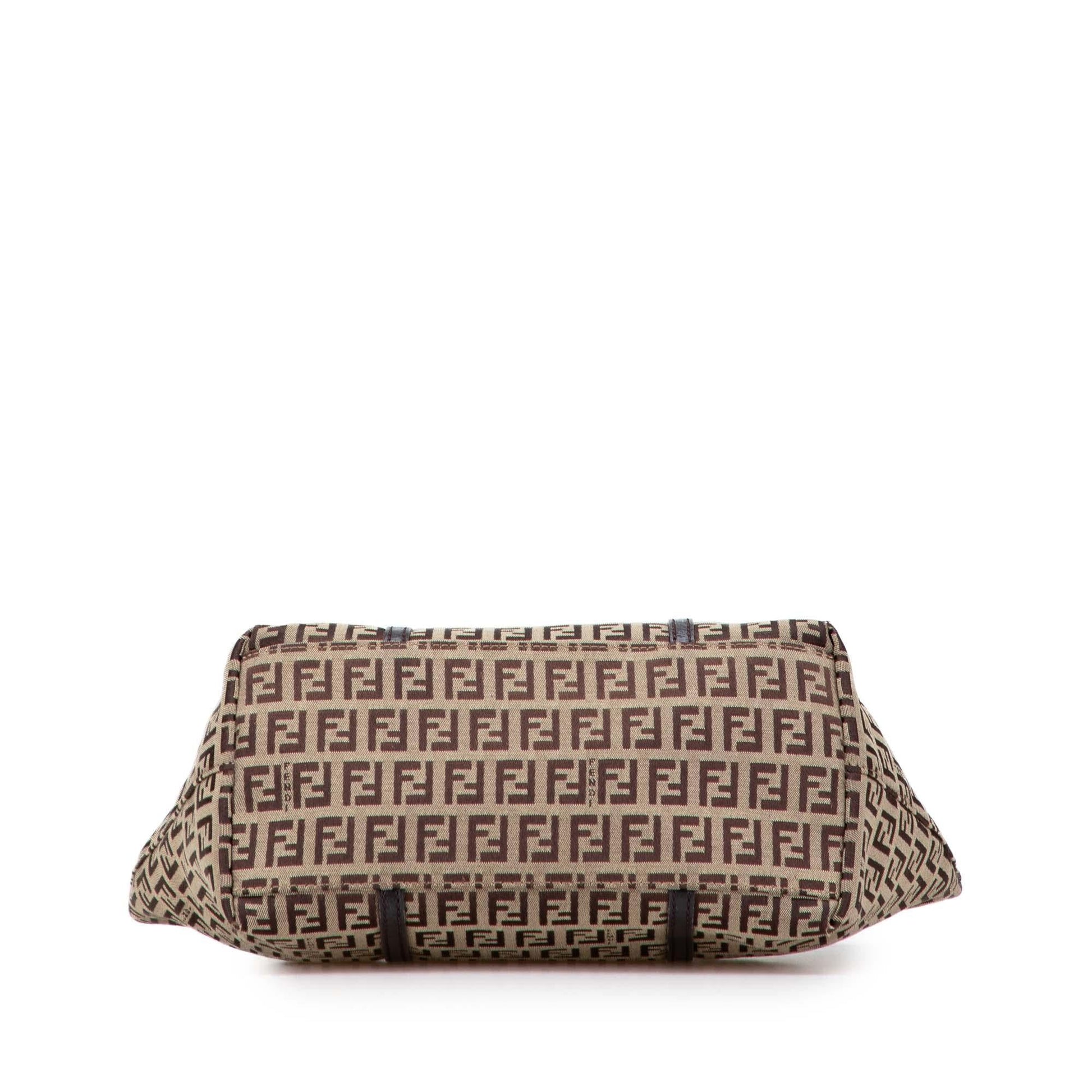 Fendi Zucchino Superstar Tote Canvas Mini Tote Bag