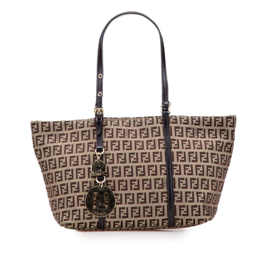 Fendi Zucchino Superstar Tote Canvas Mini Tote Bag
