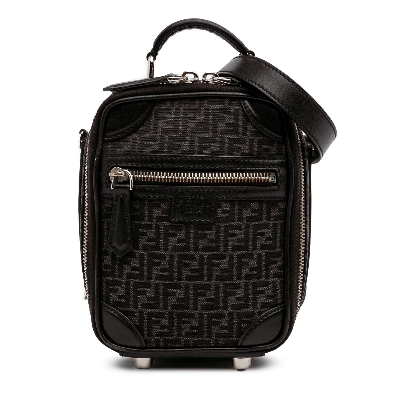 Fendi Zucchino Recycled Jacquard Trolley Satchel Mini Satchel Bag
