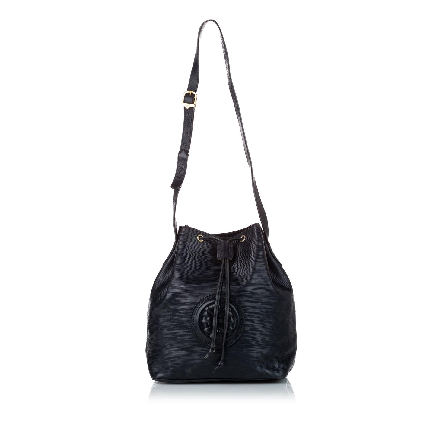 Fendi Mon Tresor Bag Shg Leather Bucket Shoulder Bag