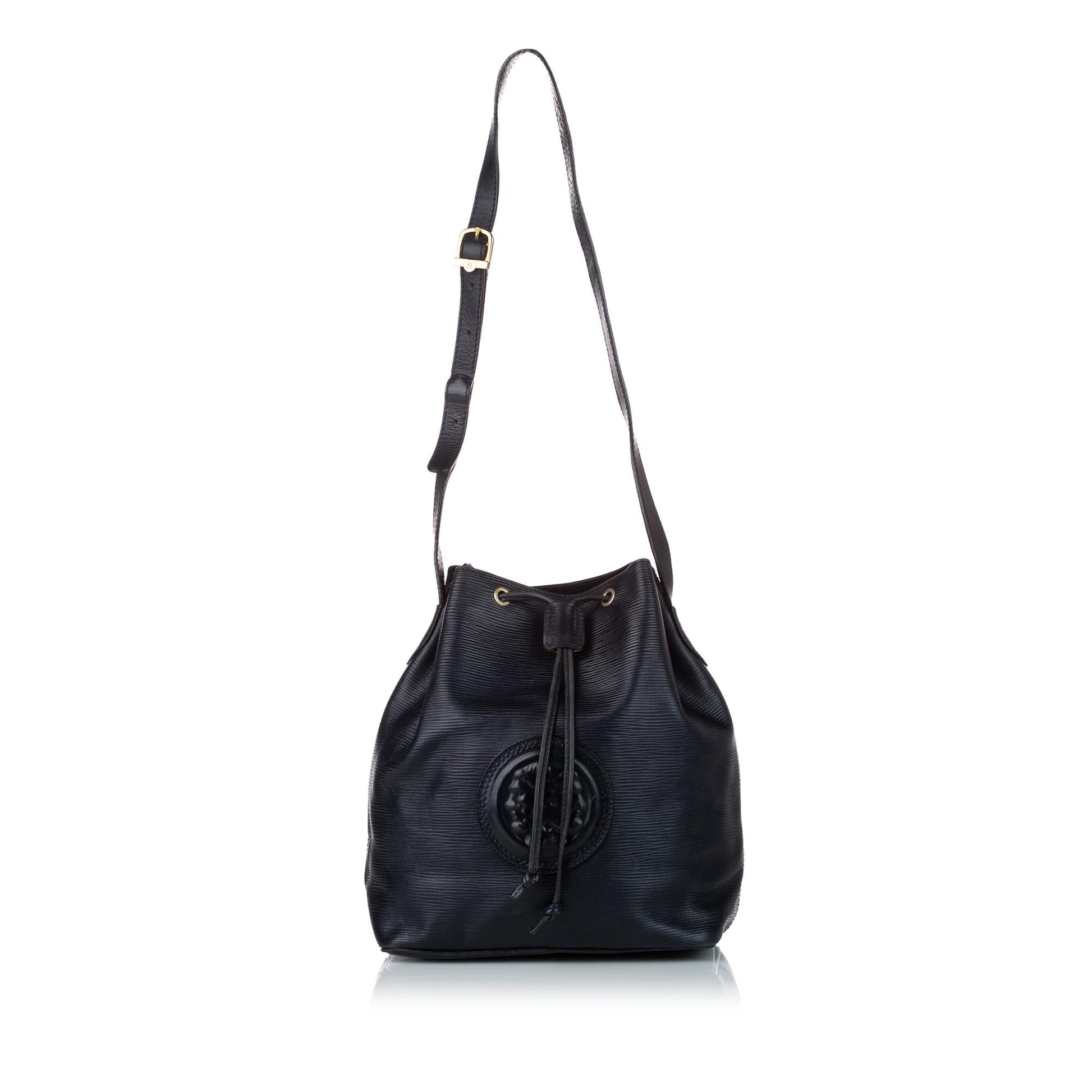 Fendi Mon Tresor Bag Shg Leather Bucket Shoulder Bag