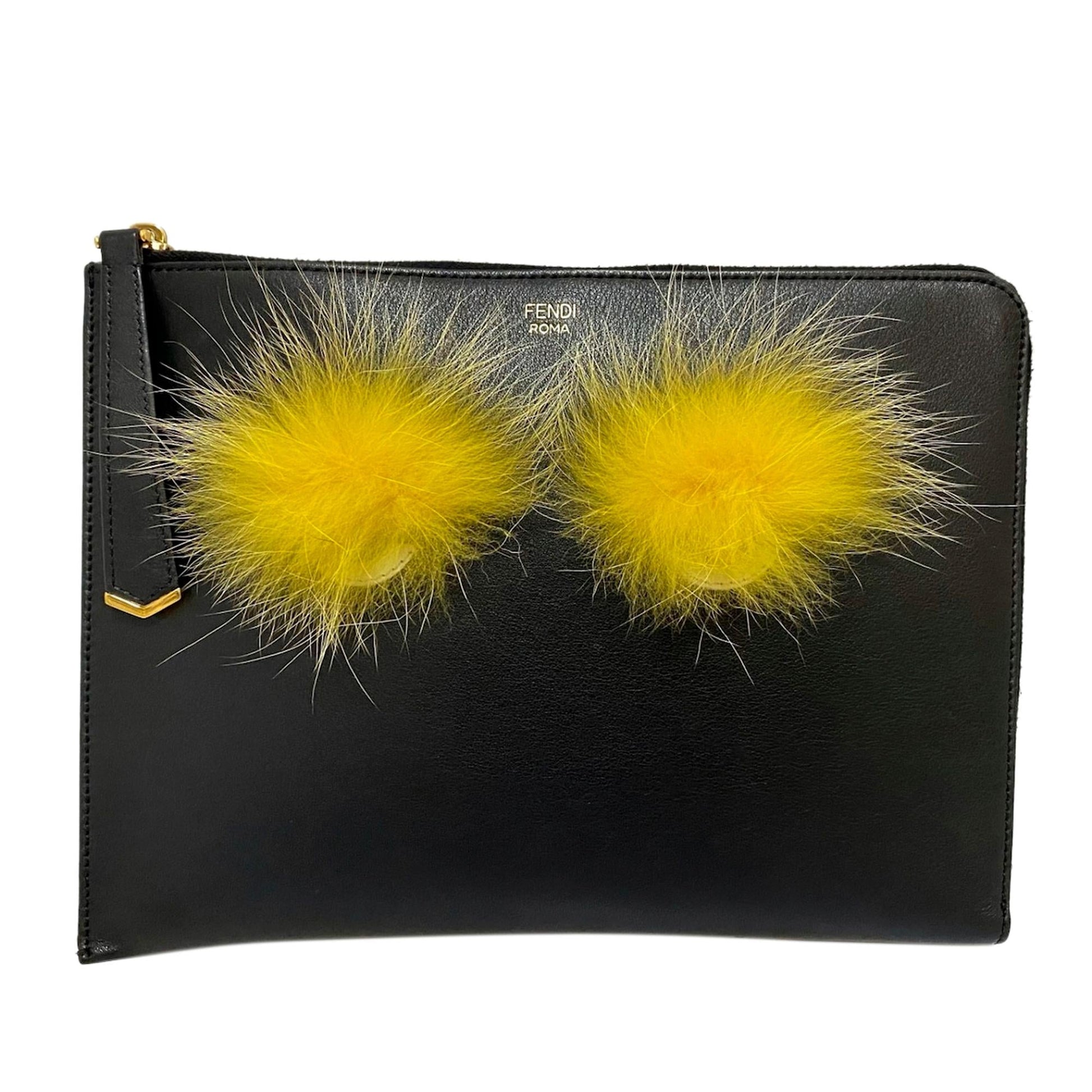 Fendi Monster Clutch Bag Shg Leather Bag Shg 30378