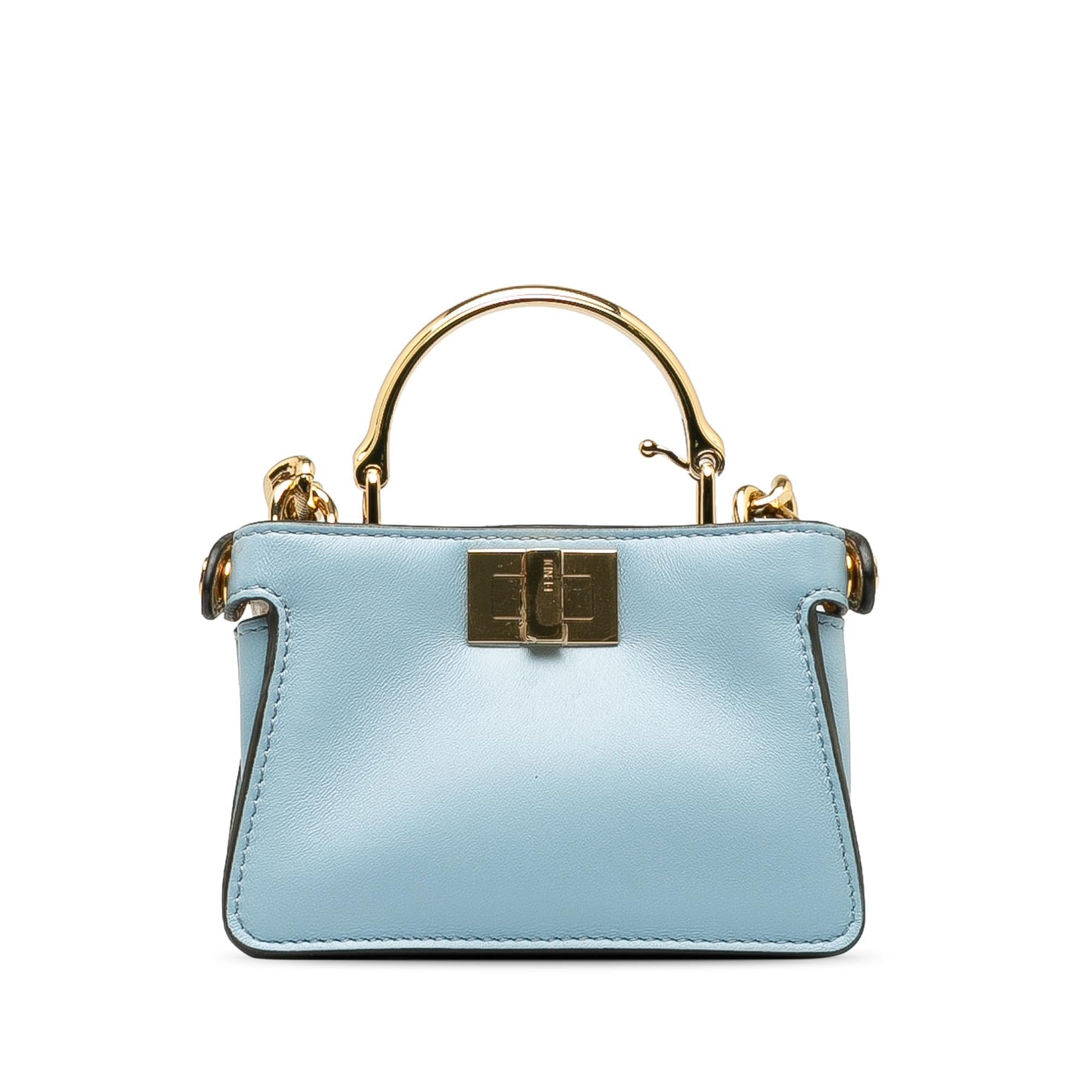 Fendi Nano Rainbow Inlay Peekaboo Satchel Satchel Bag Satchel Shg Thjrfs
