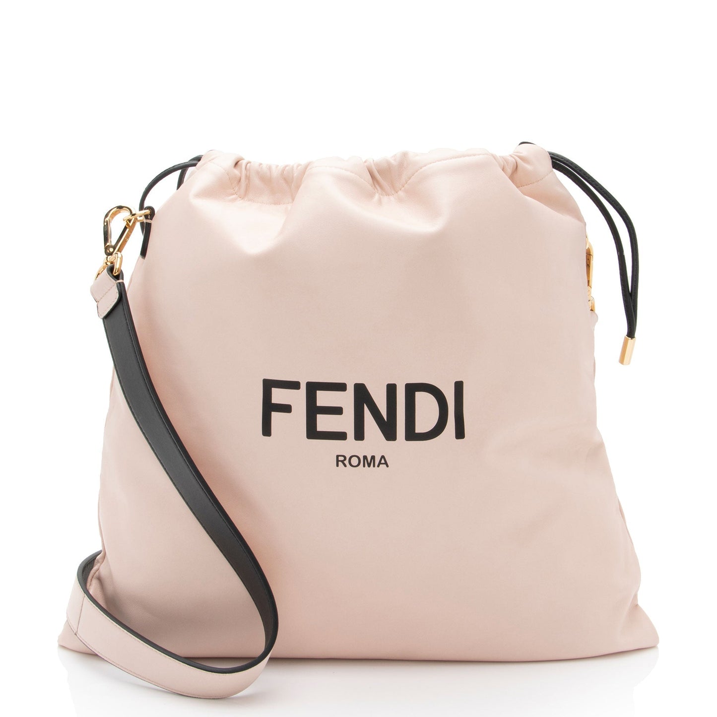 Fendi Nappa Drawstring Shoulder Bag Shf S7Ufln Leather Medium