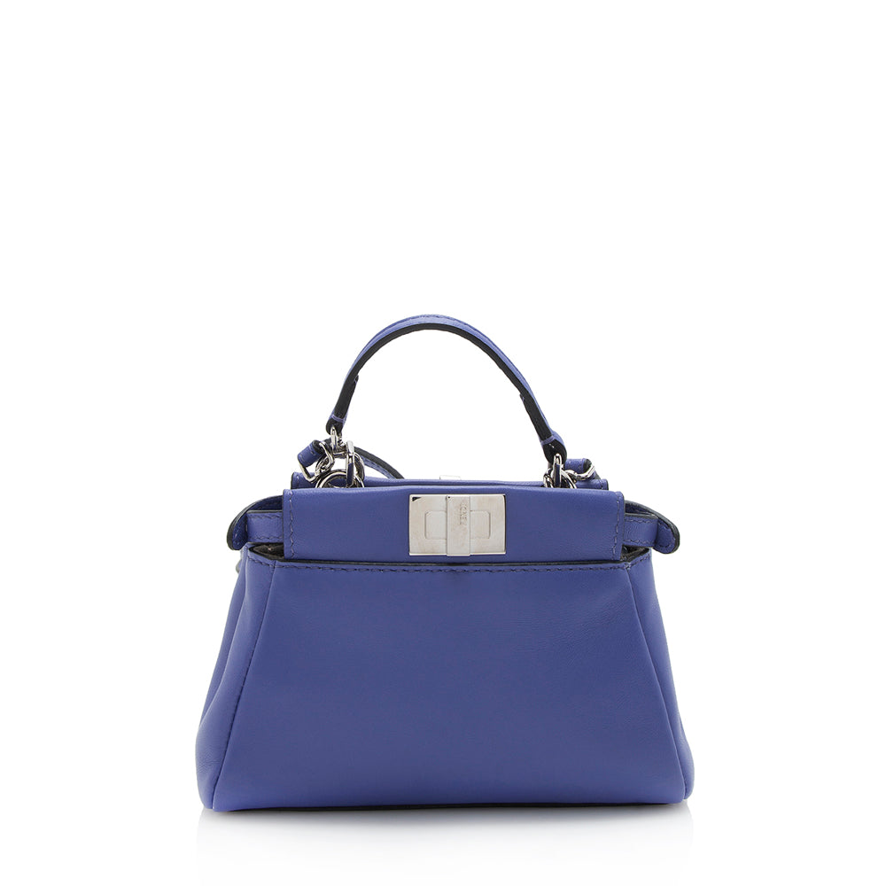 Fendi Nappa Peekaboo Shoulder Bag Shf Leather Micro Bag Shf 11505