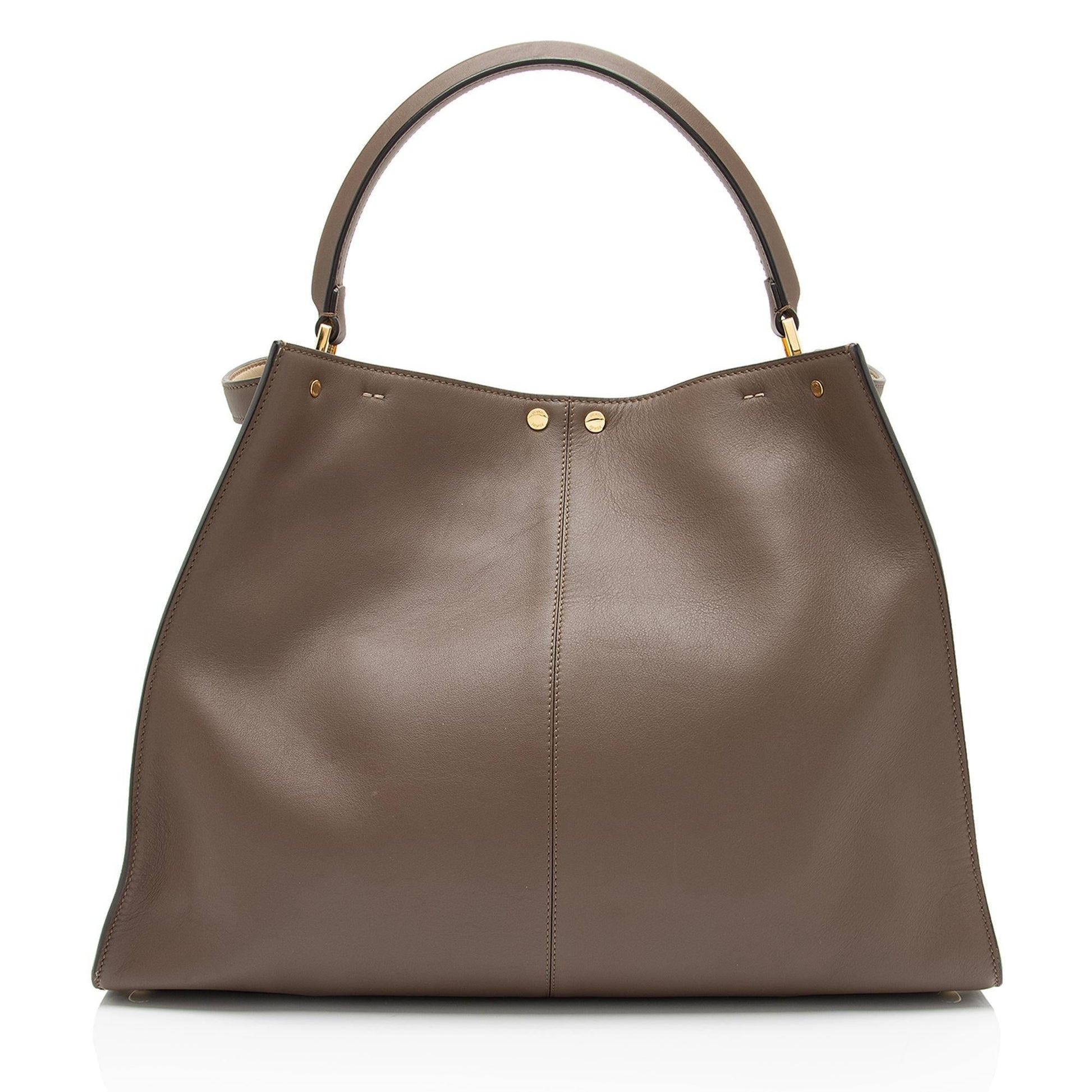 Fendi Nappa Peekaboo Lite Satchel Shf Wvznxl Leather Large Satchel Bag