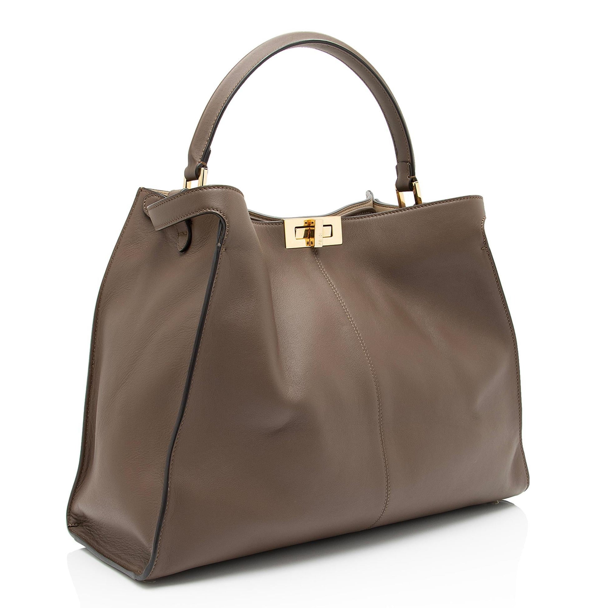 Fendi Nappa Peekaboo Lite Satchel Shf Wvznxl Leather Large Satchel Bag