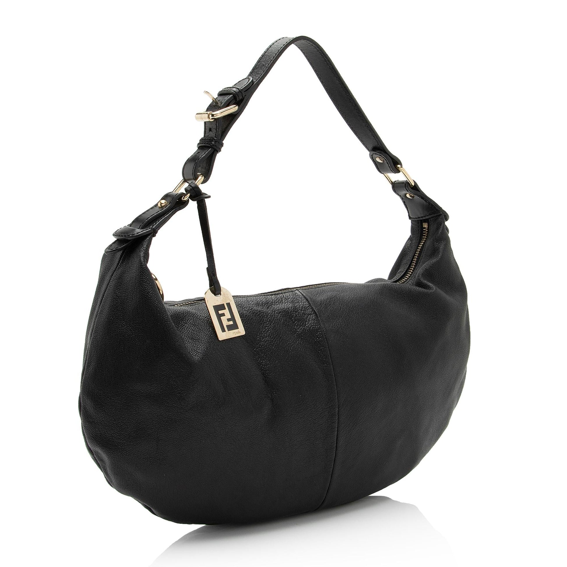 Fendi Nappa Hobo Shf Kyspjl Leather Small Shoulder Bag