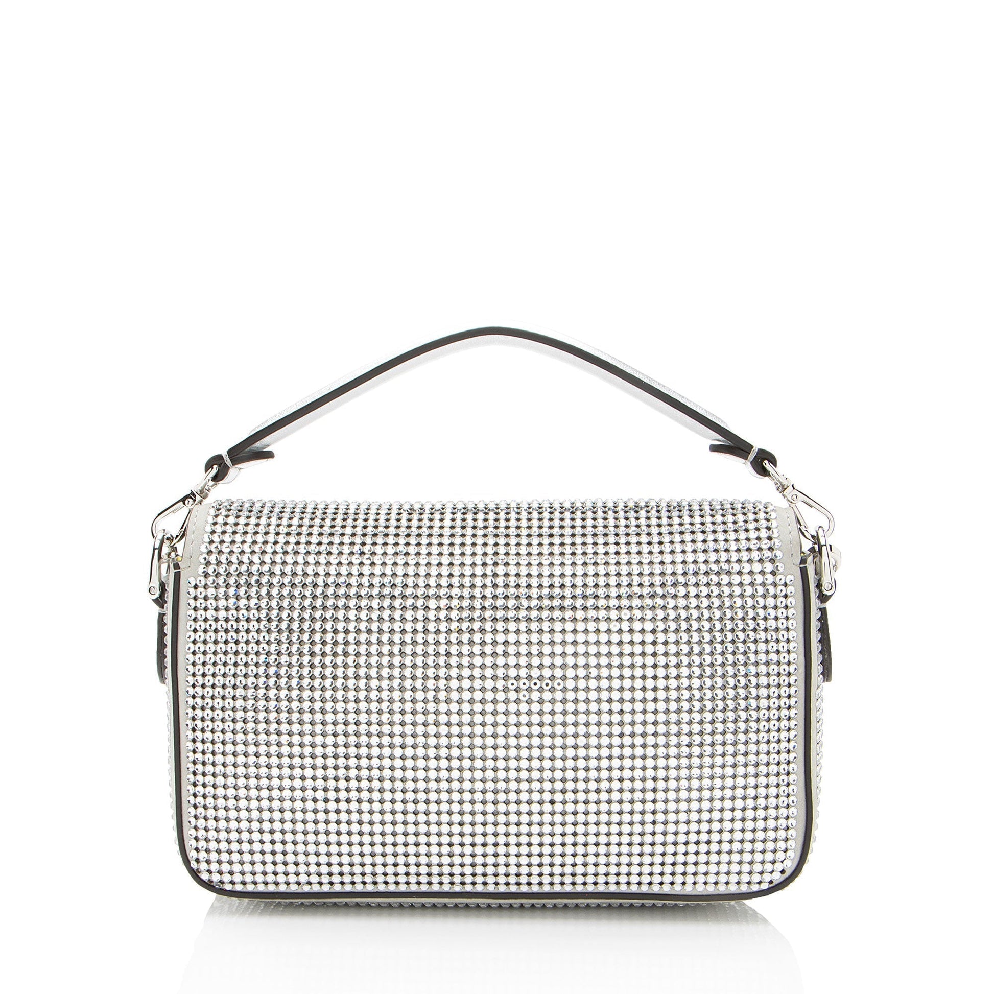 Fendi Nubuck Crystal Baguette Shf Euhxv9 Crossbody Bag Mini Shoulder Bag