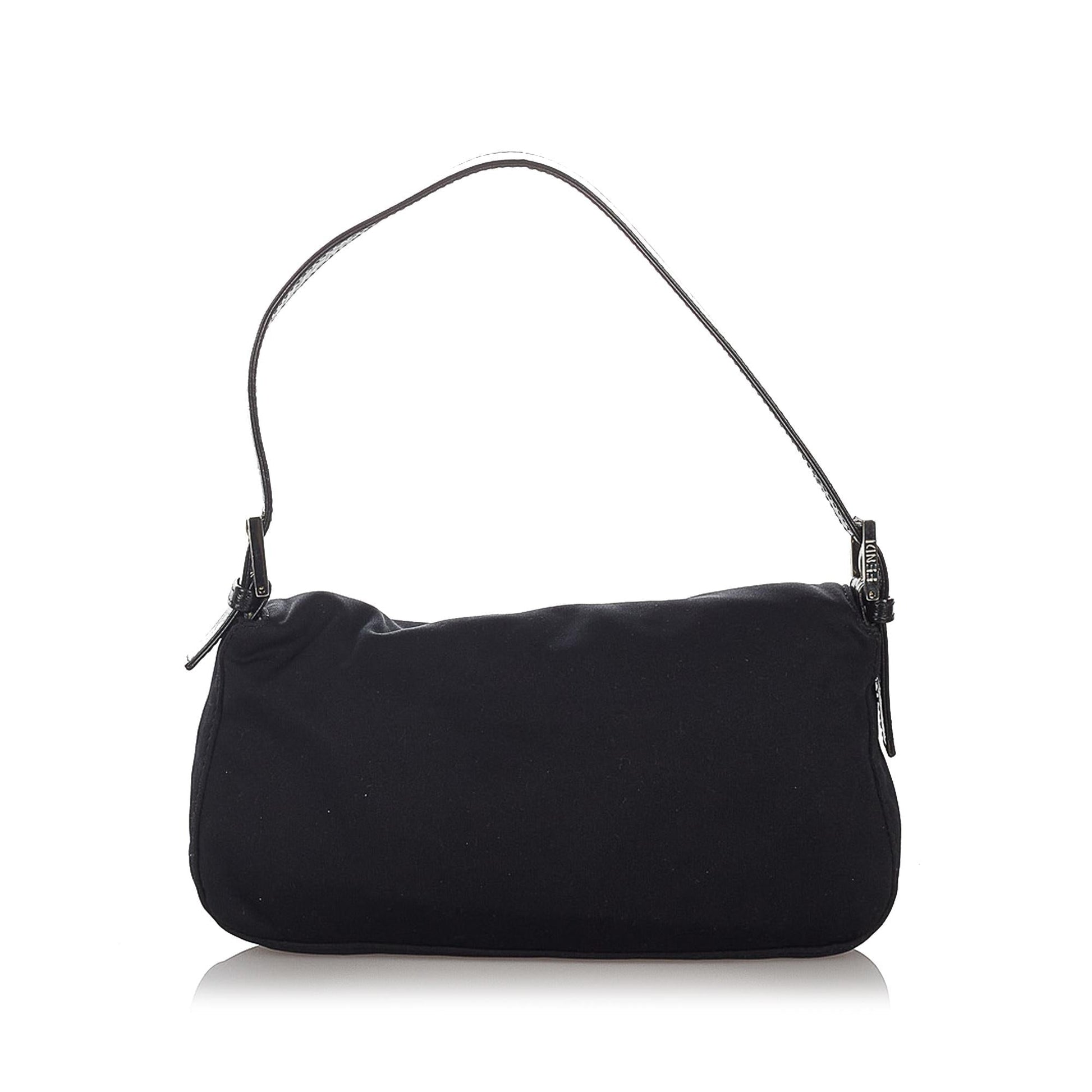 Fendi Mamma Baguette Shg Handbag Nylon Shoulder Bag
