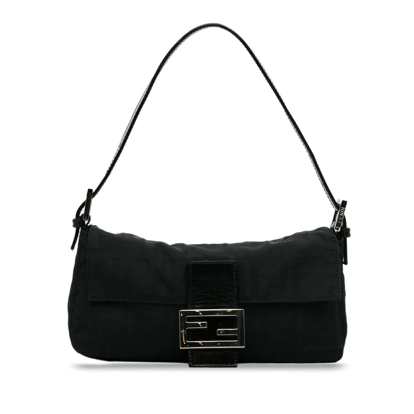 Fendi Zucca Mamma Baguette Shg Handbag Nylon Shoulder Bag