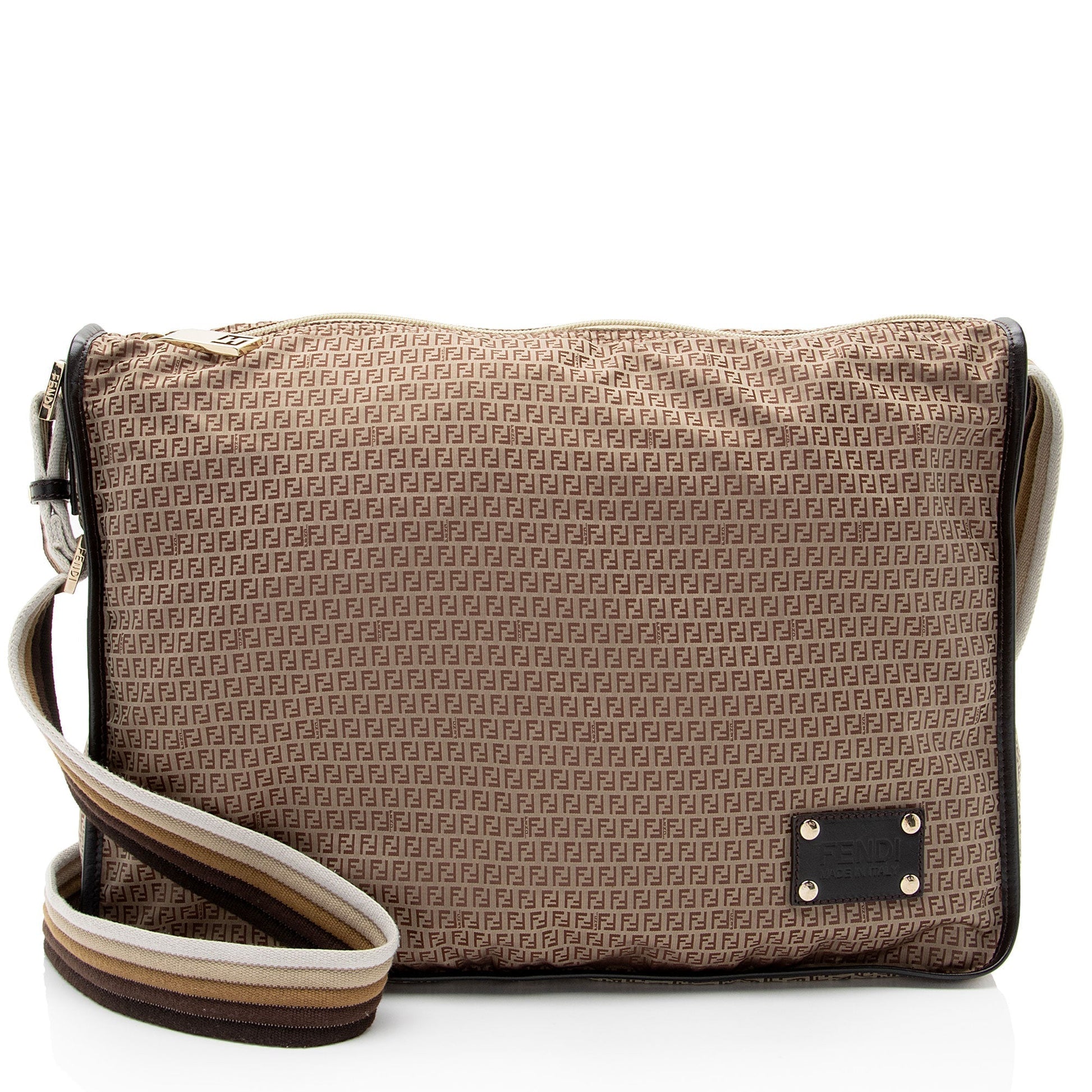 Fendi Zucchino Messenger Nylon Shoulder Bag Messenger Shf Krqvcn