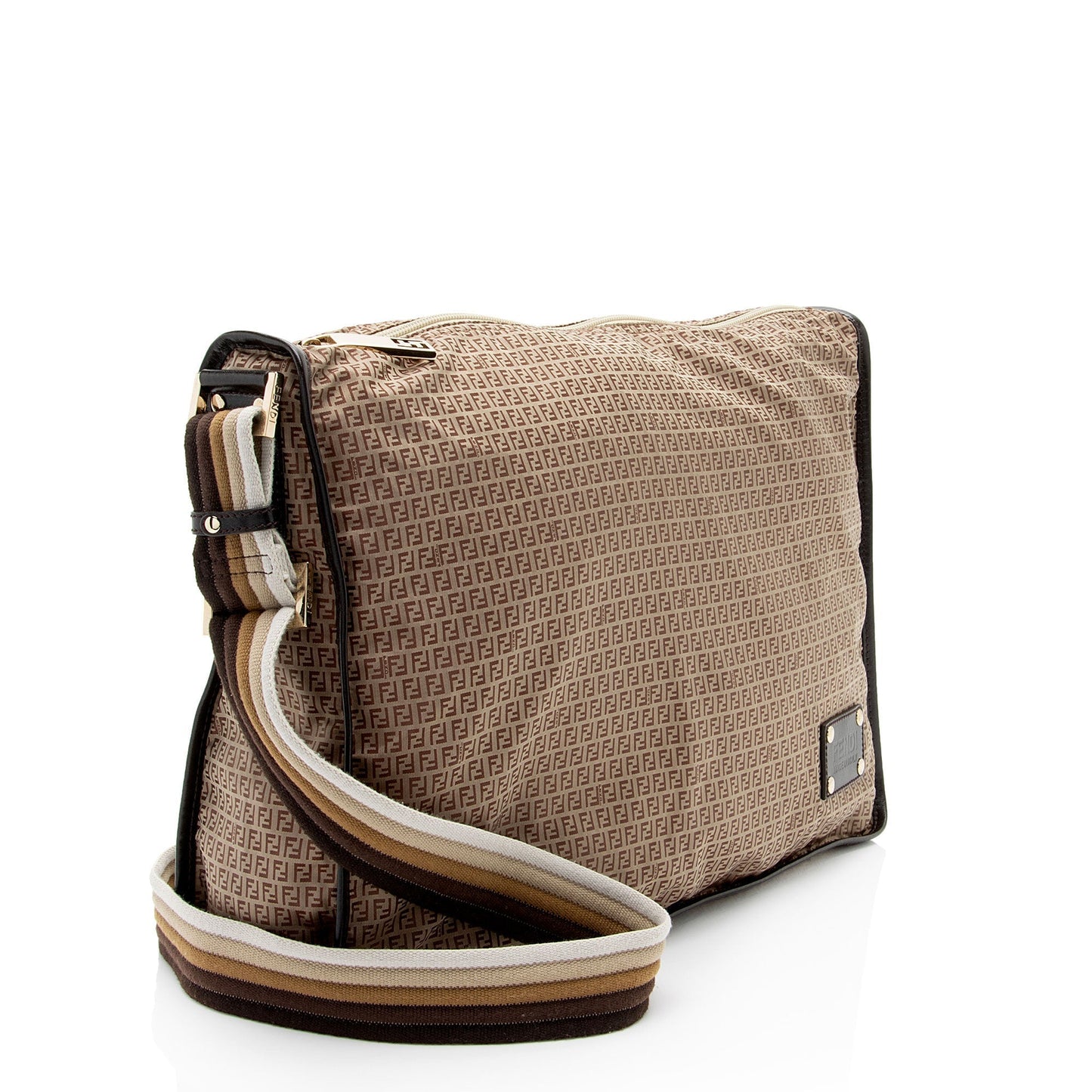 Fendi Zucchino Messenger Nylon Shoulder Bag Messenger Shf Krqvcn