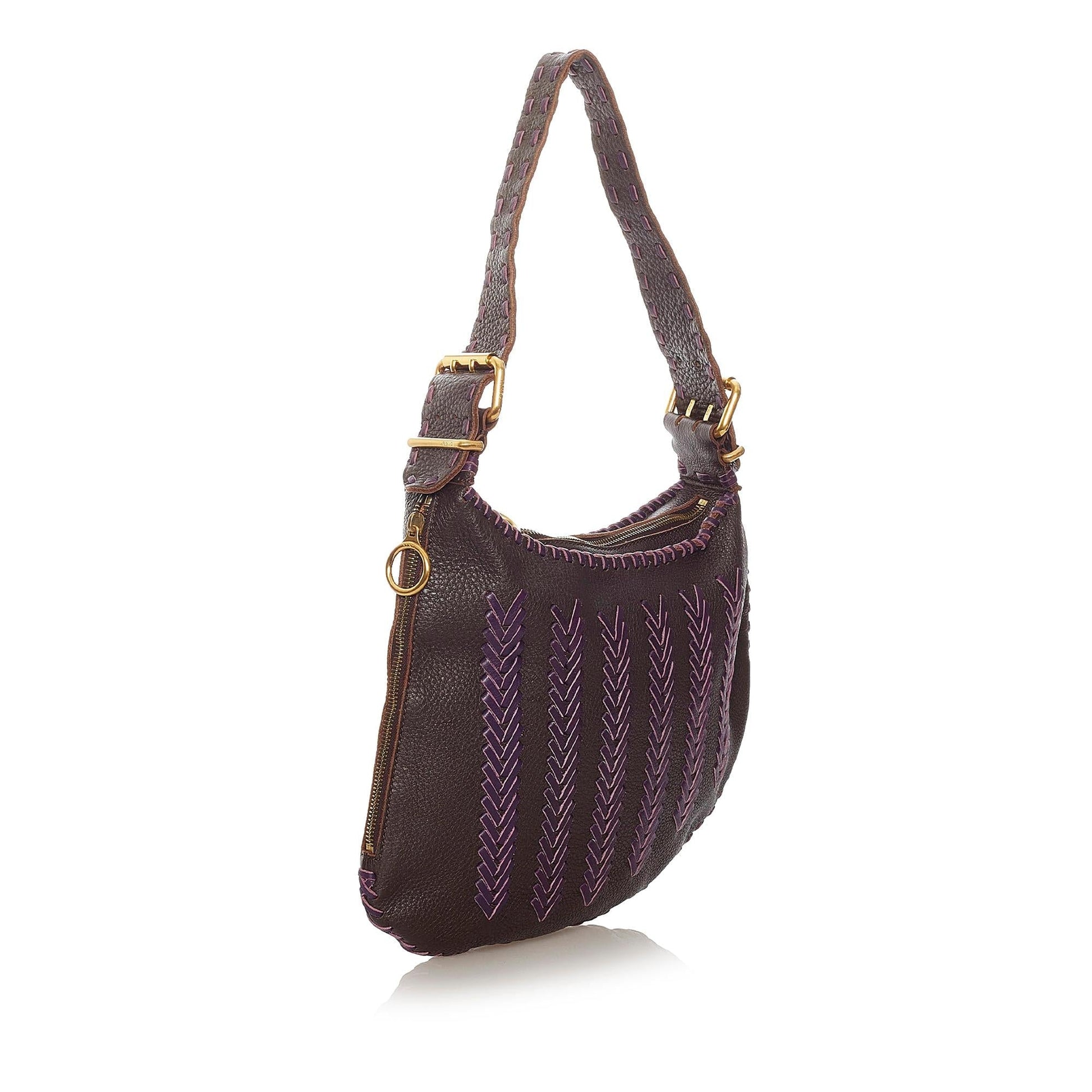 Fendi Oyster Hobo Bag Shg Leather Shoulder Bag