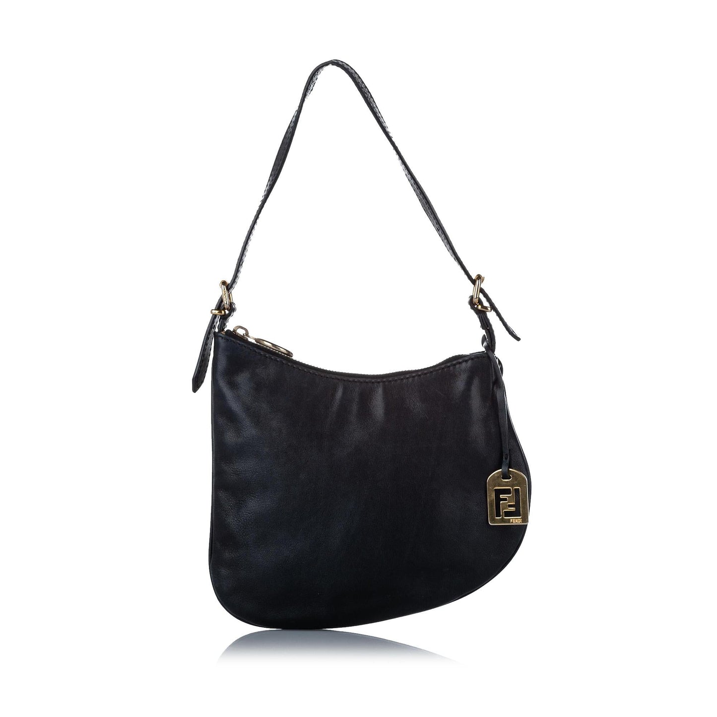 Fendi Oyster Shoulder Bag Shg Leather