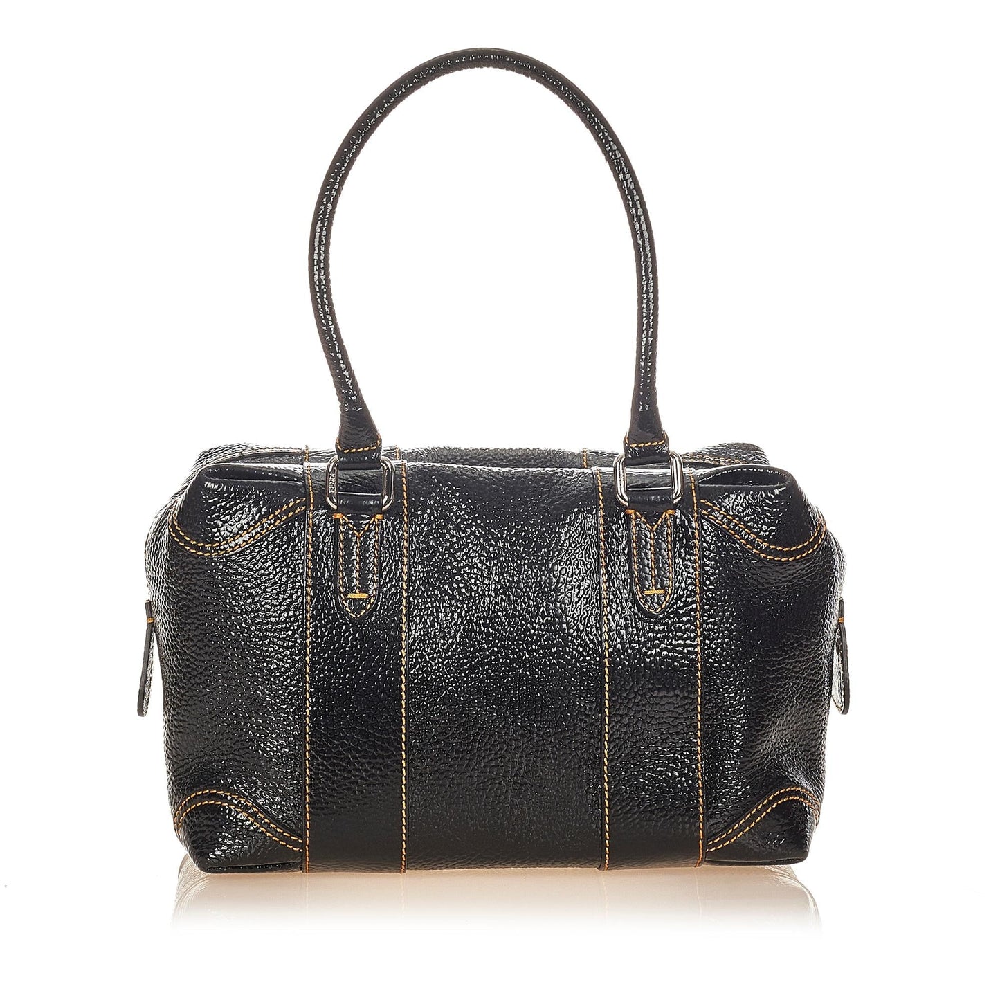 Fendi Handbag Shg Leather Patent Satchel Bag