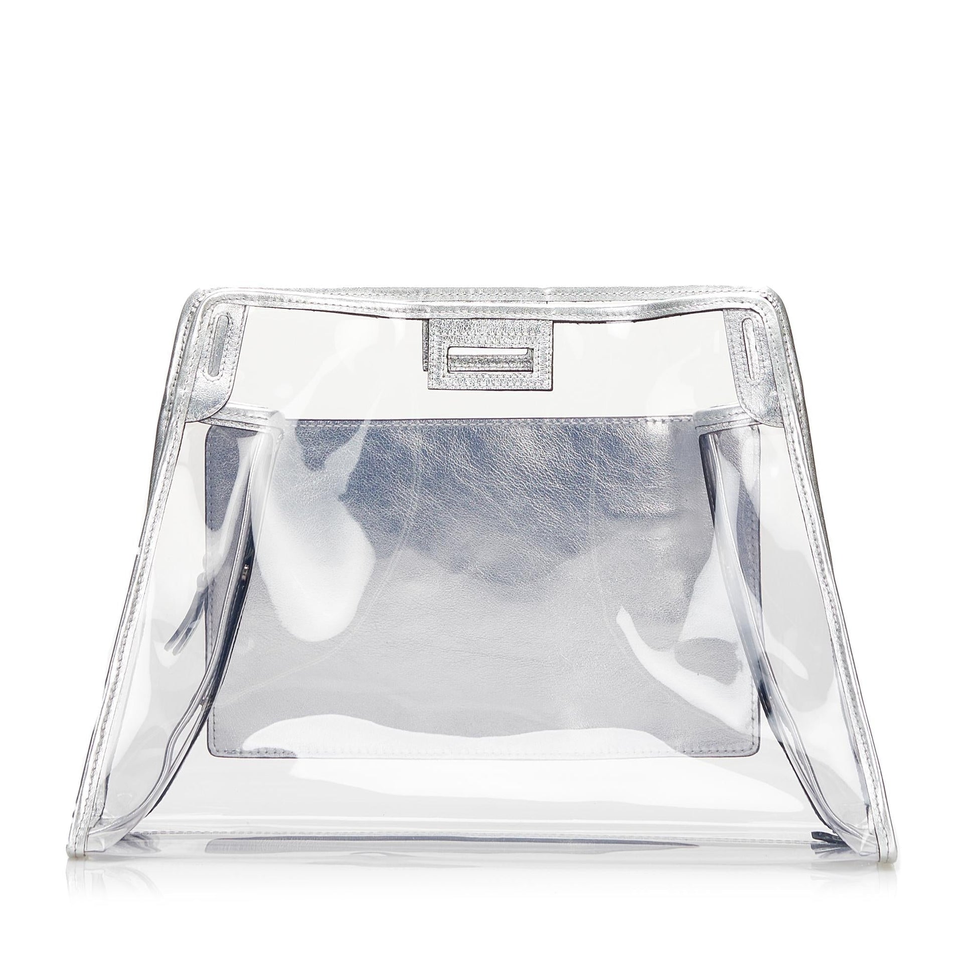 Fendi Peekaboo Defender Shg Vrysmd Tote Bag