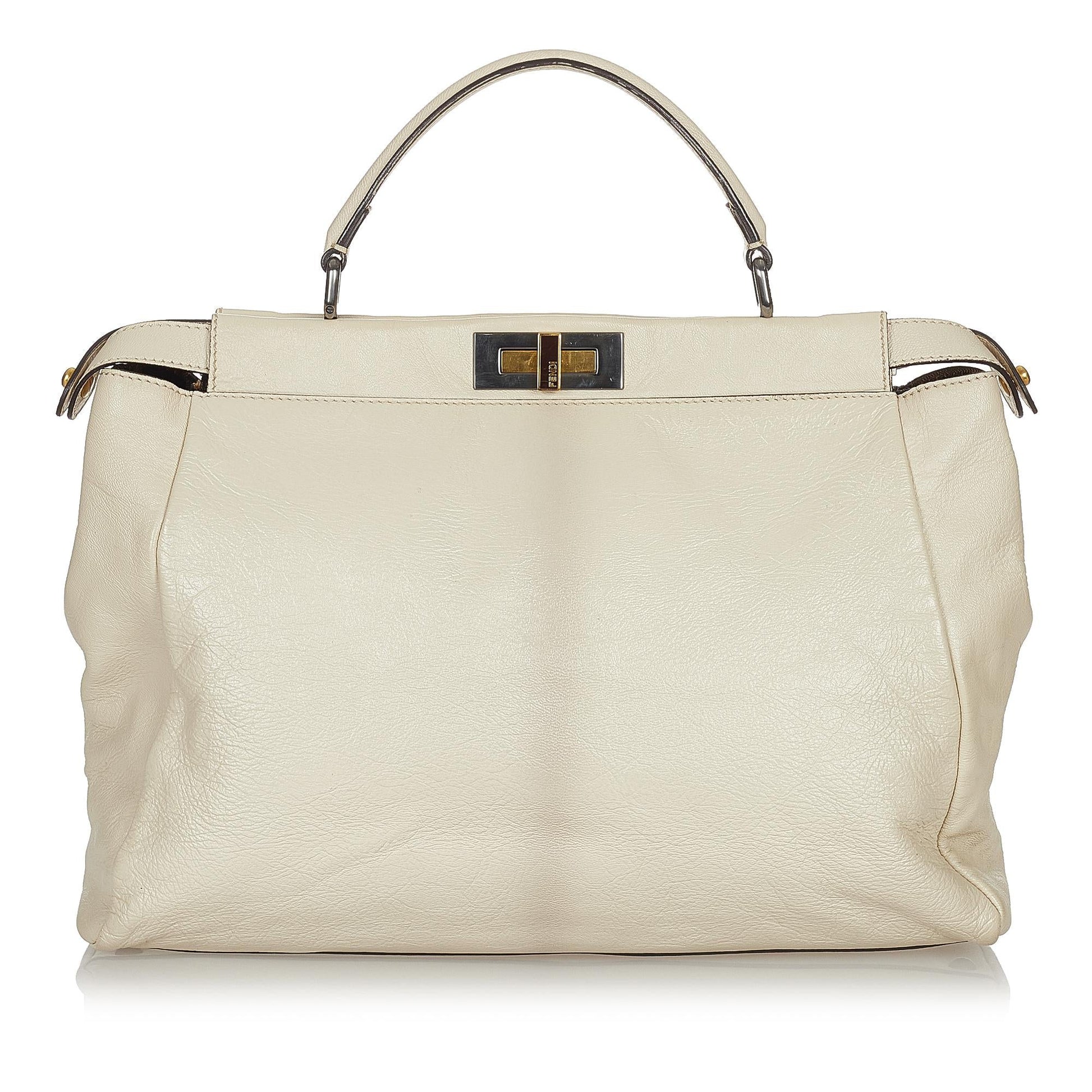 Fendi Peekaboo Satchel Shg Leather Satchel Bag Satchel Shg 26730