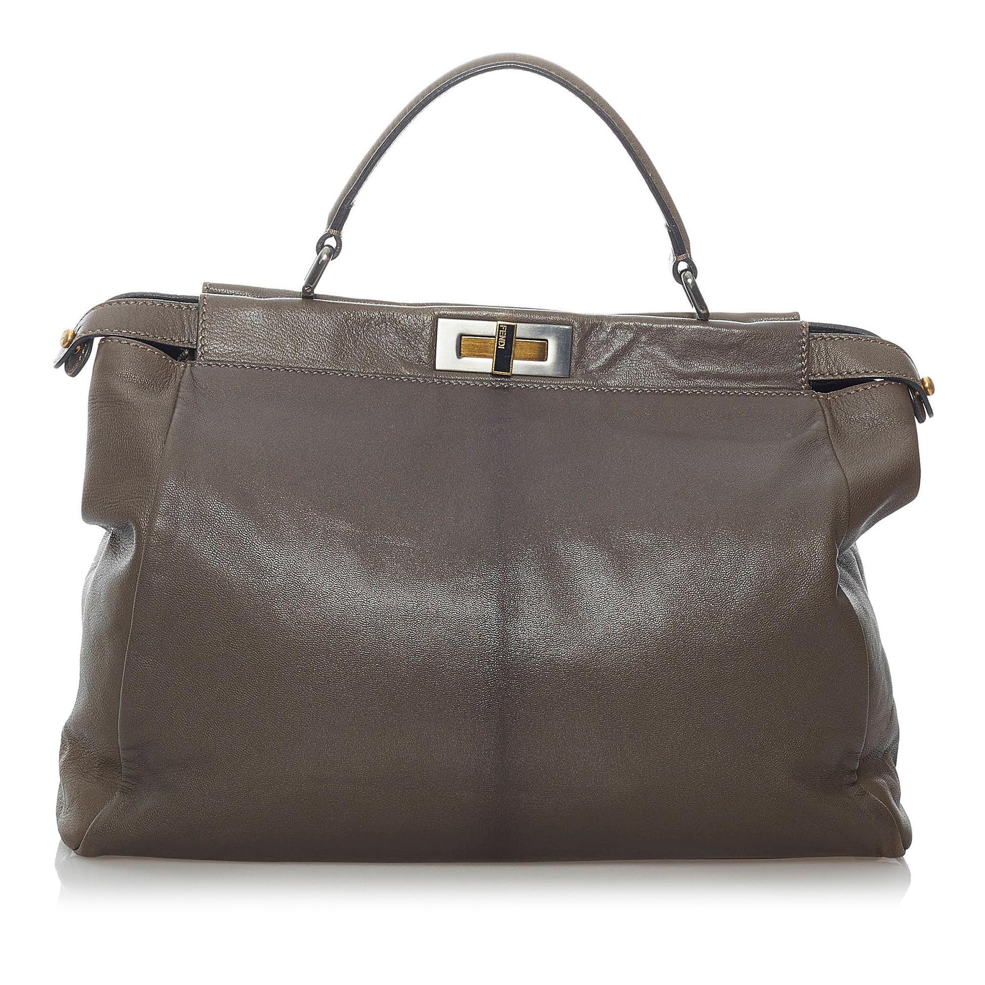 Fendi Peekaboo Satchel Shg Leather Satchel Bag Satchel Shg 30047