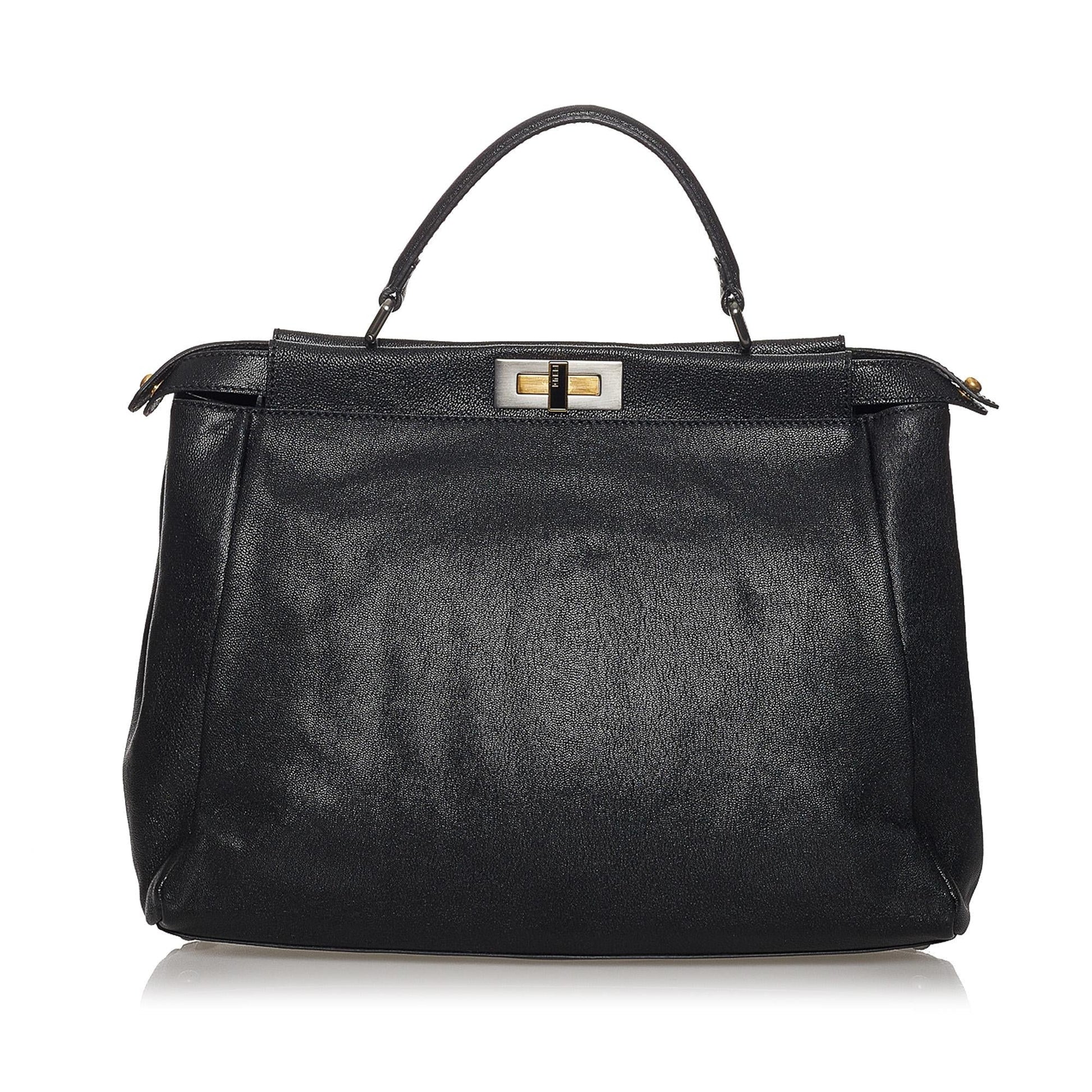 Fendi Peekaboo Satchel Shg Leather Satchel Bag Satchel Shg 31245