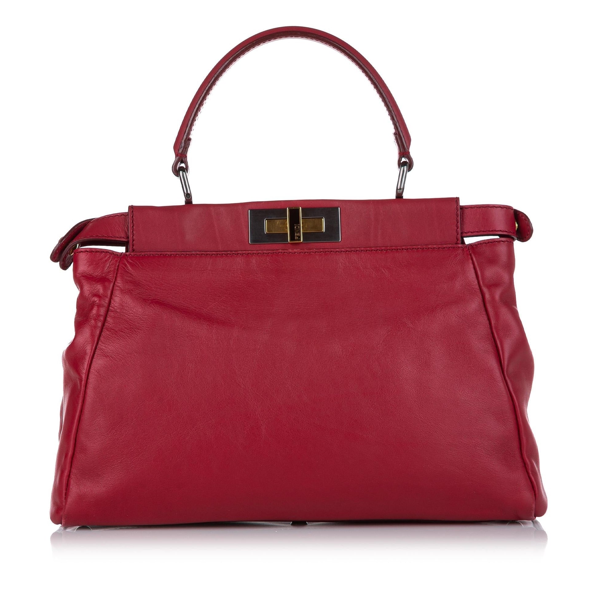 Fendi Peekaboo Satchel Shg Leather Satchel Bag Satchel Shg 32461