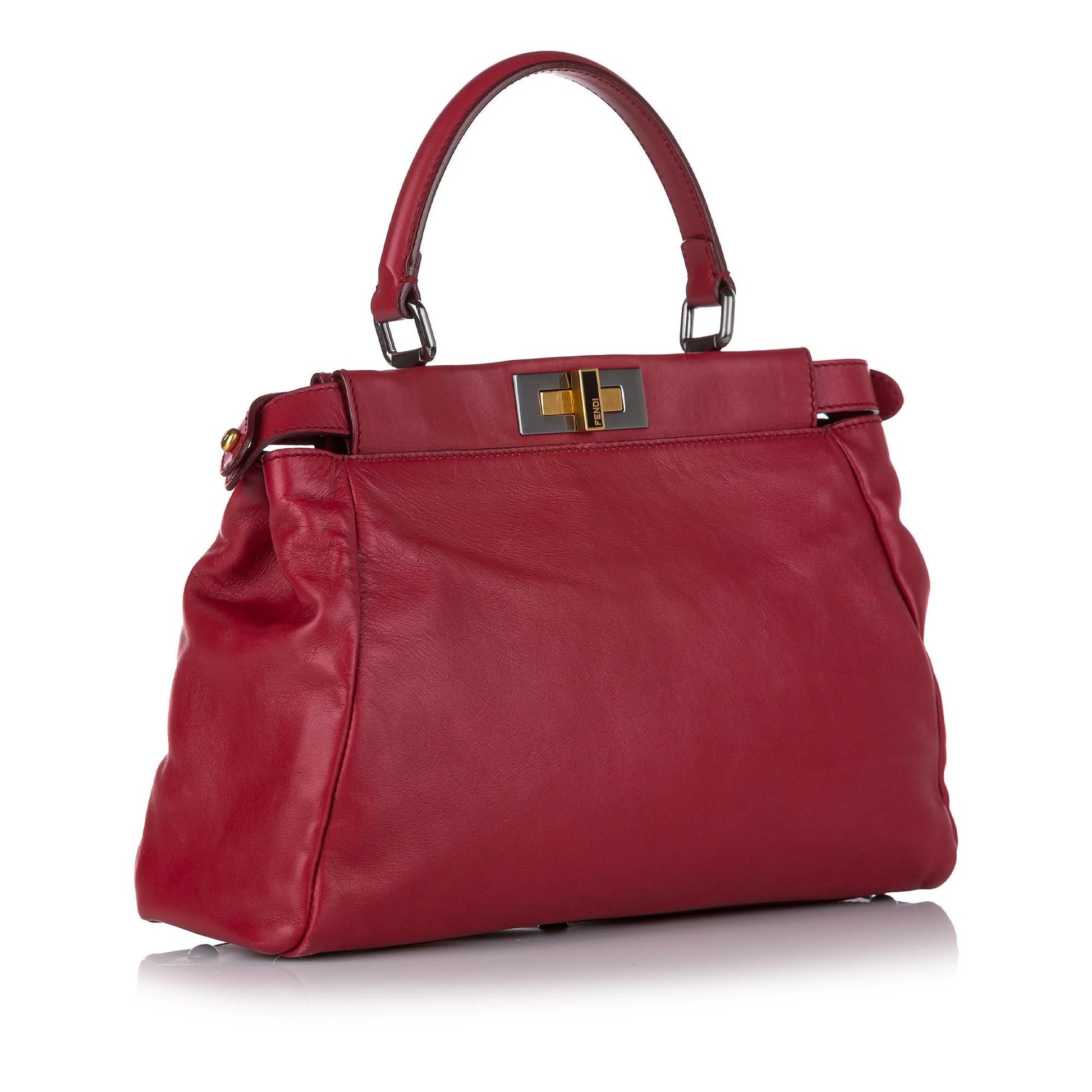 Fendi Peekaboo Satchel Shg Leather Satchel Bag Satchel Shg 32461