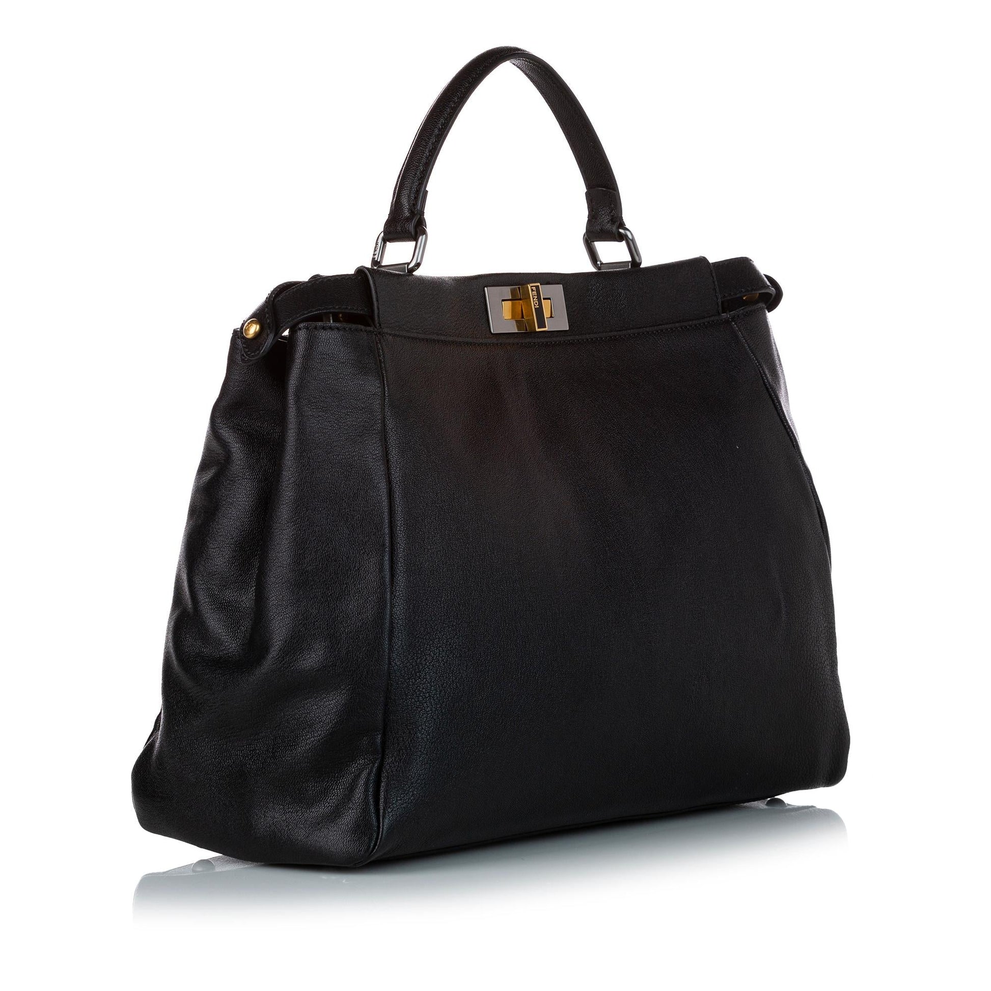 Fendi Peekaboo Satchel Shg Leather Satchel Bag Satchel Shg 32463