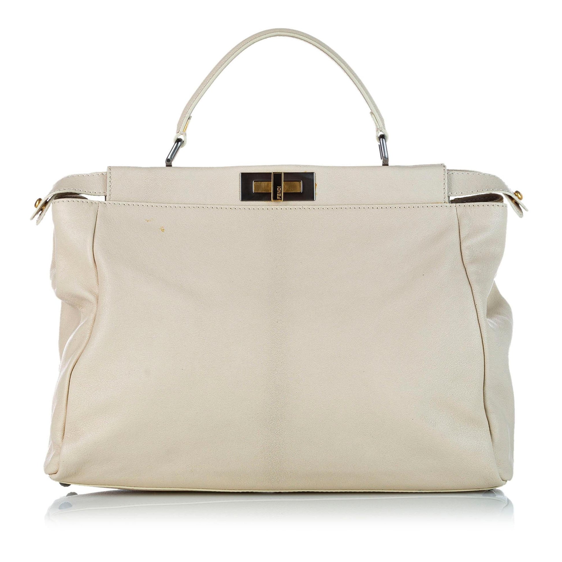 Fendi Peekaboo Satchel Shg Leather Satchel Bag Satchel Shg 32466