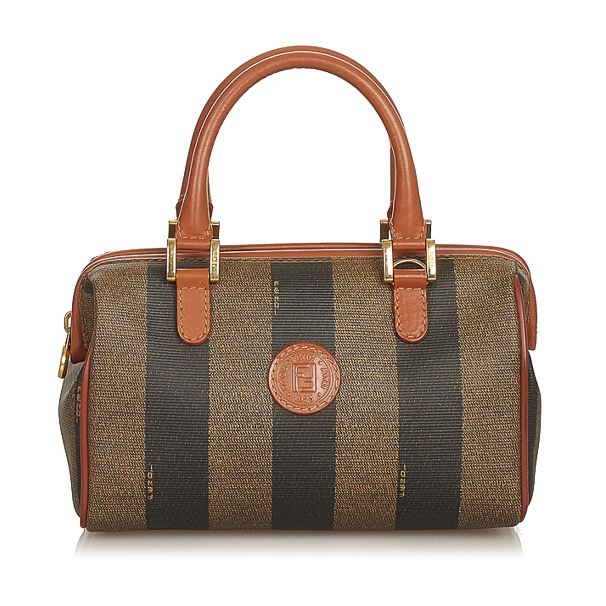 Fendi Pequin Boston Bag Shg Satchel Bag Bag Shg 26238
