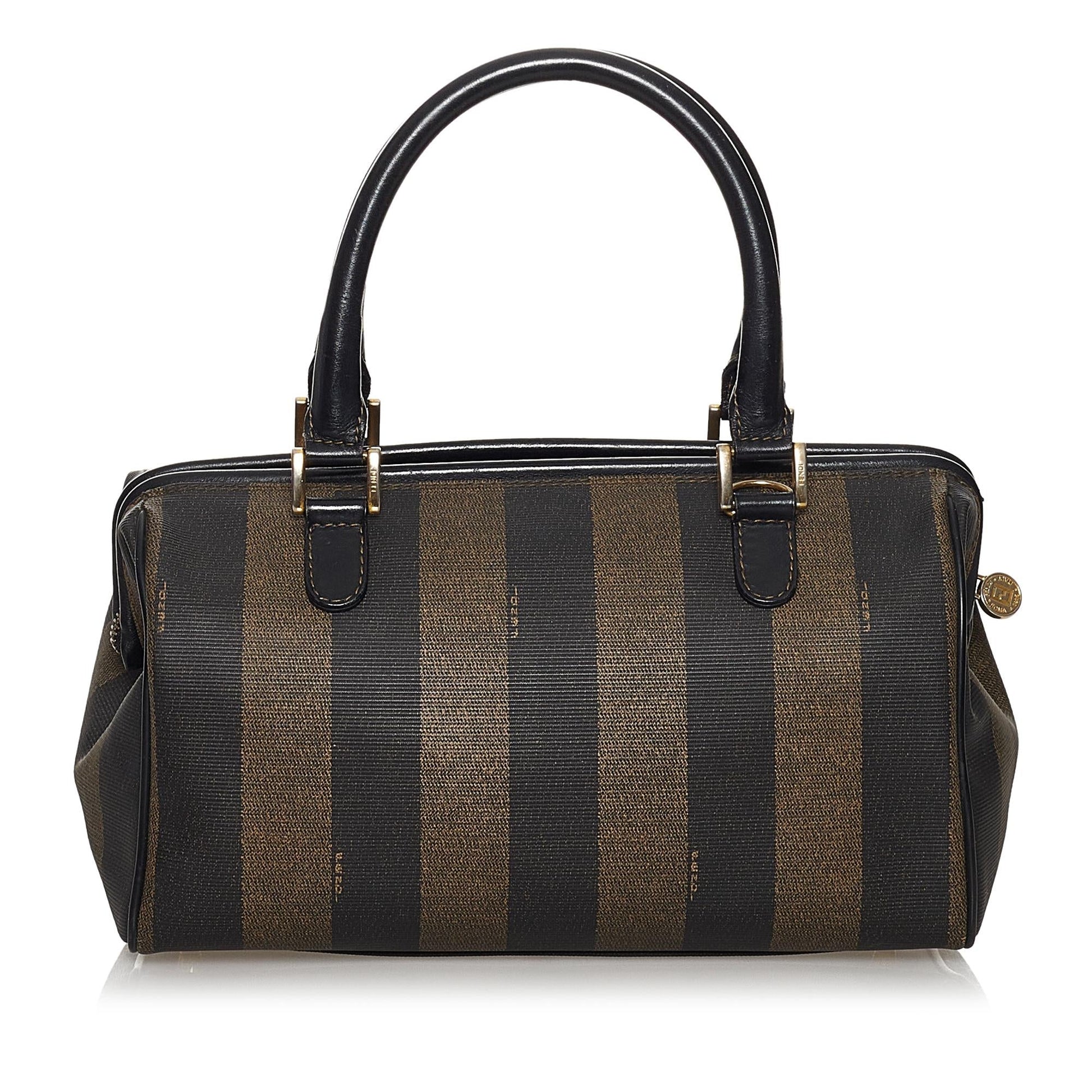 Fendi Pequin Boston Bag Shg Satchel Bag Bag Shg 30016