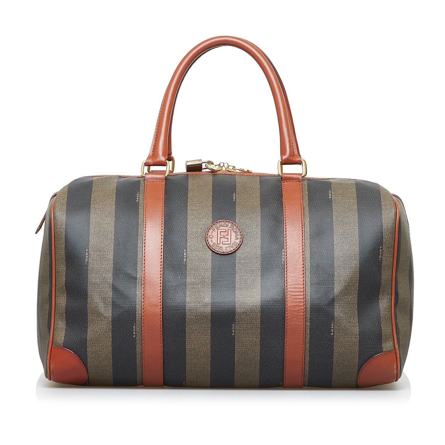 Fendi Pequin Boston Bag Shg Xsmfb3 Satchel Bag