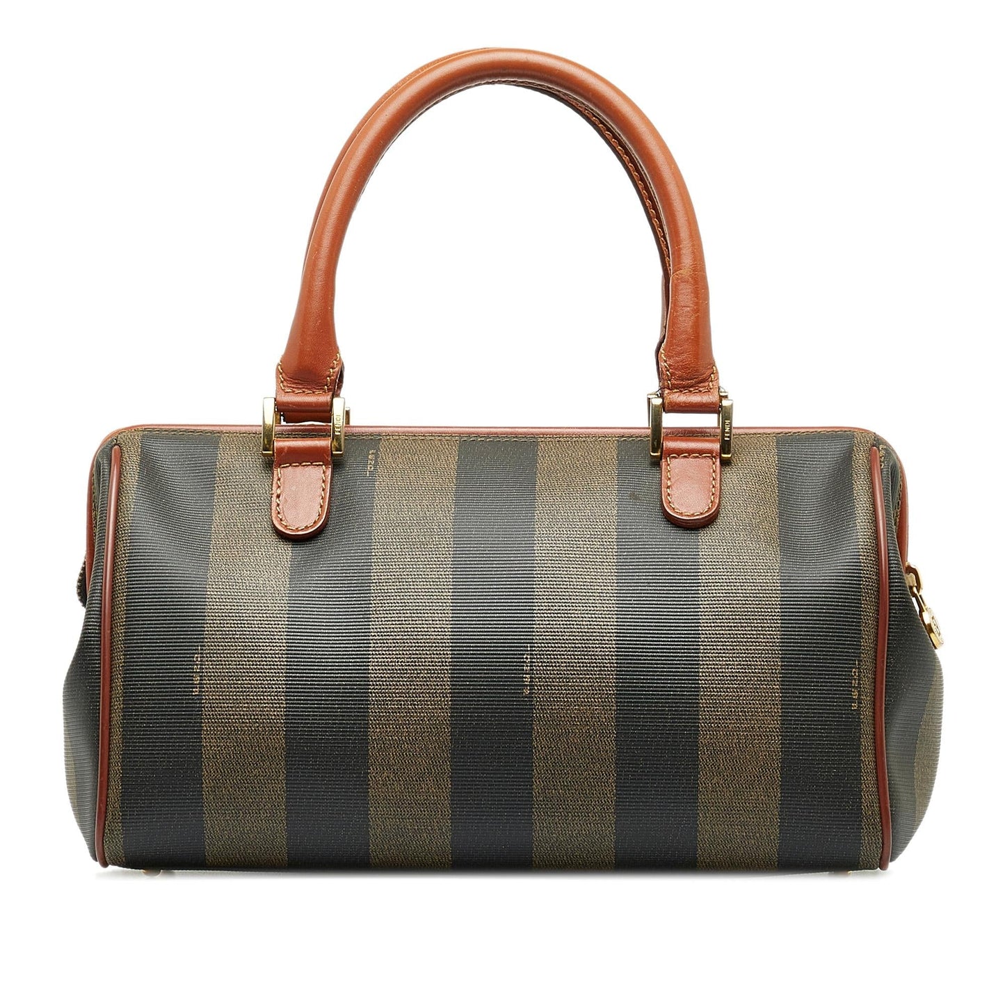 Fendi Pequin Boston Shg W15Inw Satchel Bag